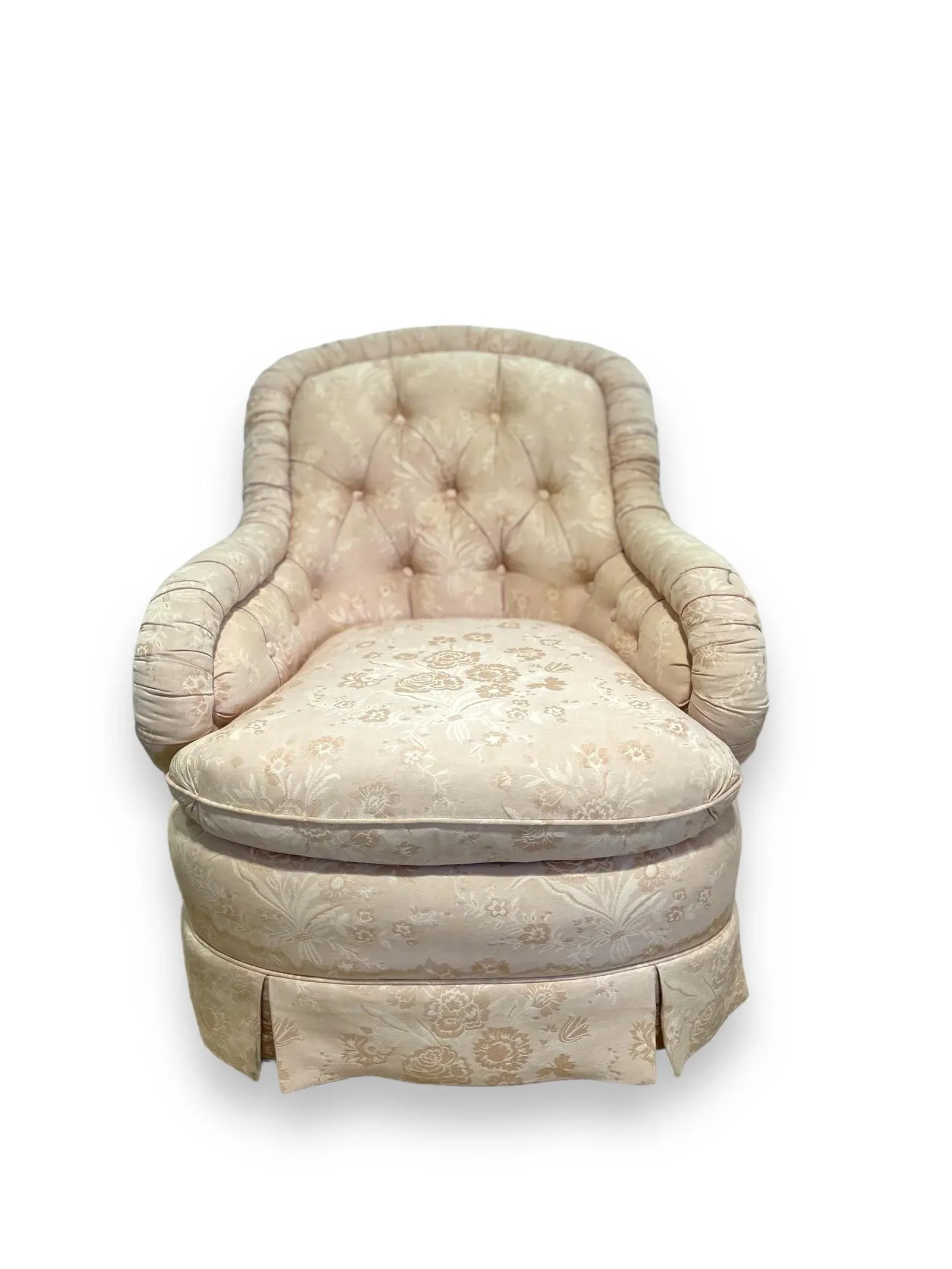 Late 20th Century Baker Furniture Slipper Chairs - a Pair - 5
