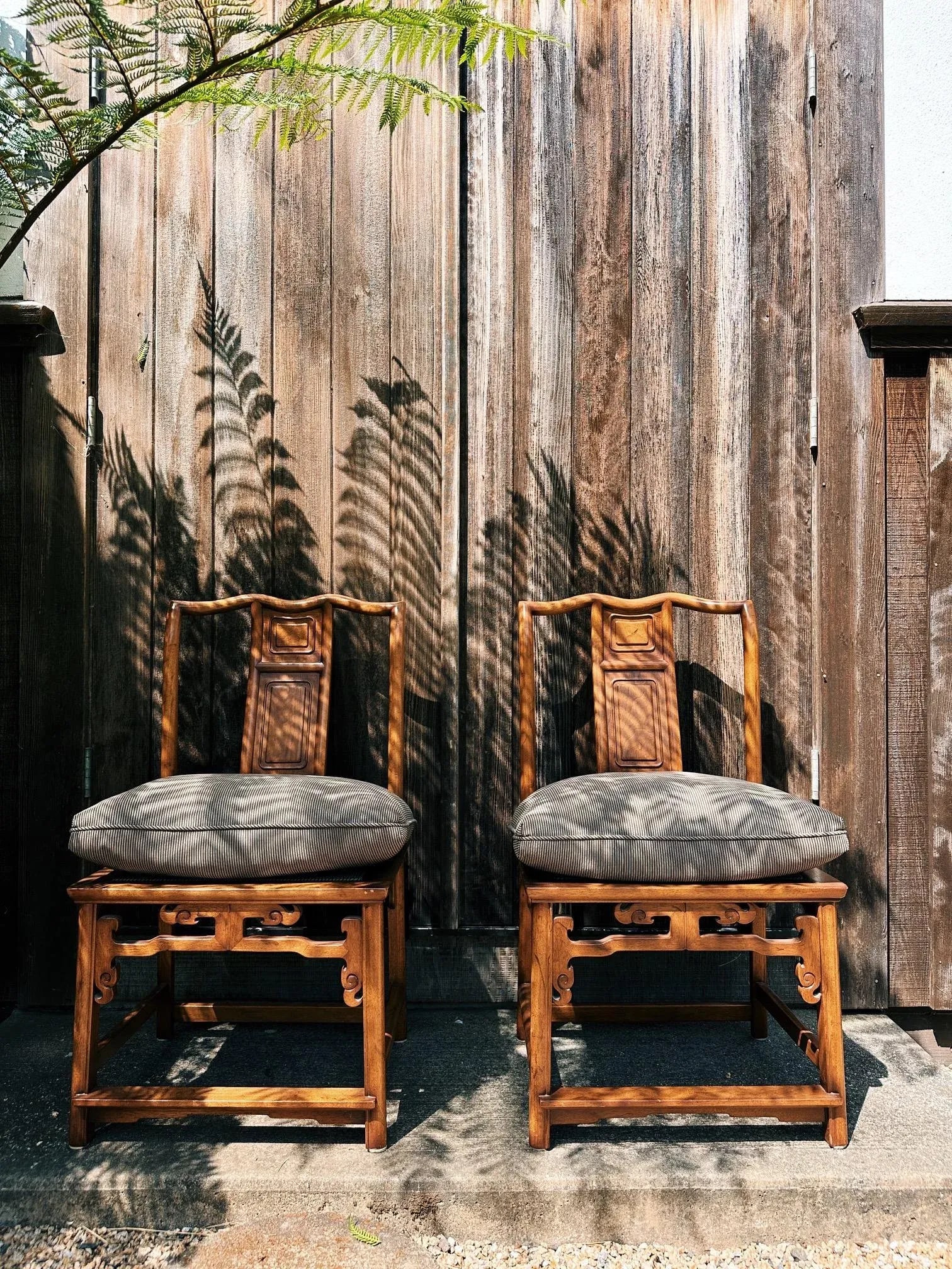 Pair of Late 20th Century Chinese Yoke Back Chairs - 10