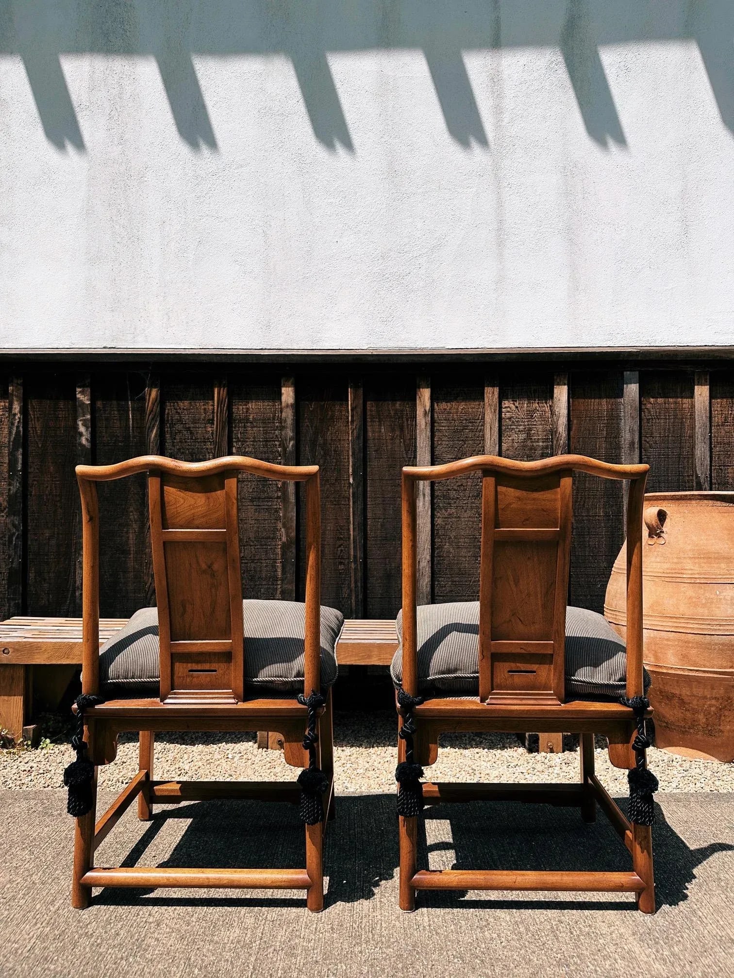 Pair of Late 20th Century Chinese Yoke Back Chairs - 5