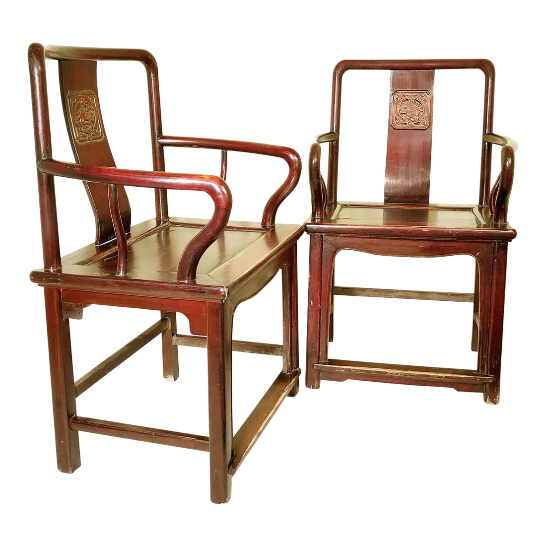 Antique Chinese Ming Arm Chairs- a Pair, 1800-1849 (1 of 12)