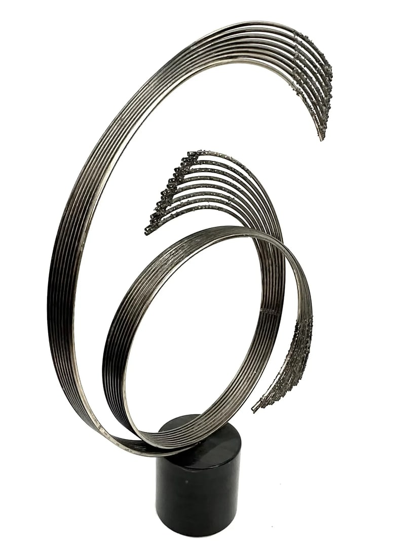 1980s Curtis Jere C1987 Signed Large Metal Sculpture - 3