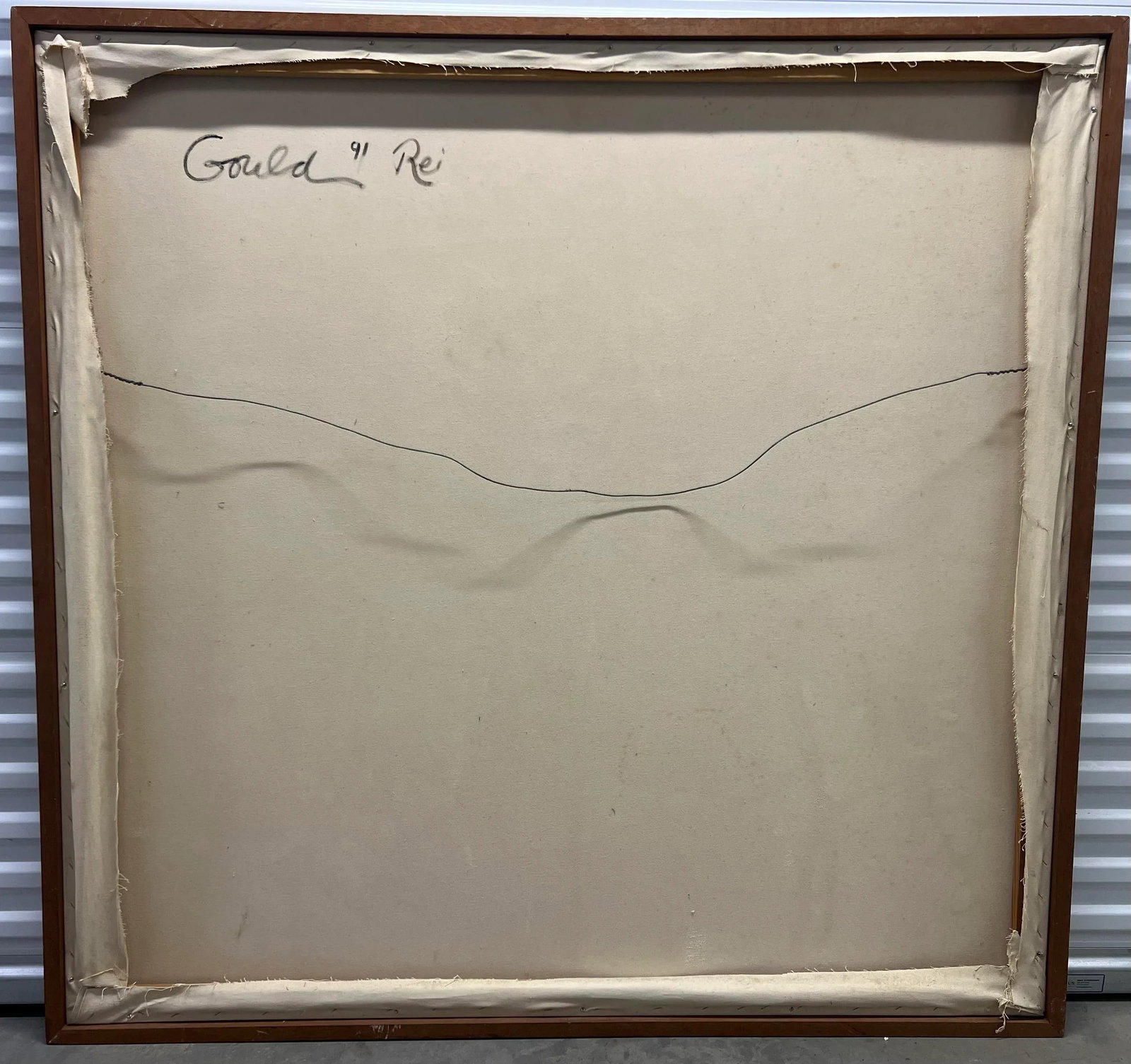 1990s Lucy Gould Reitzfeld, Large Oil on Canvas Painting "the Road", Framed - 10