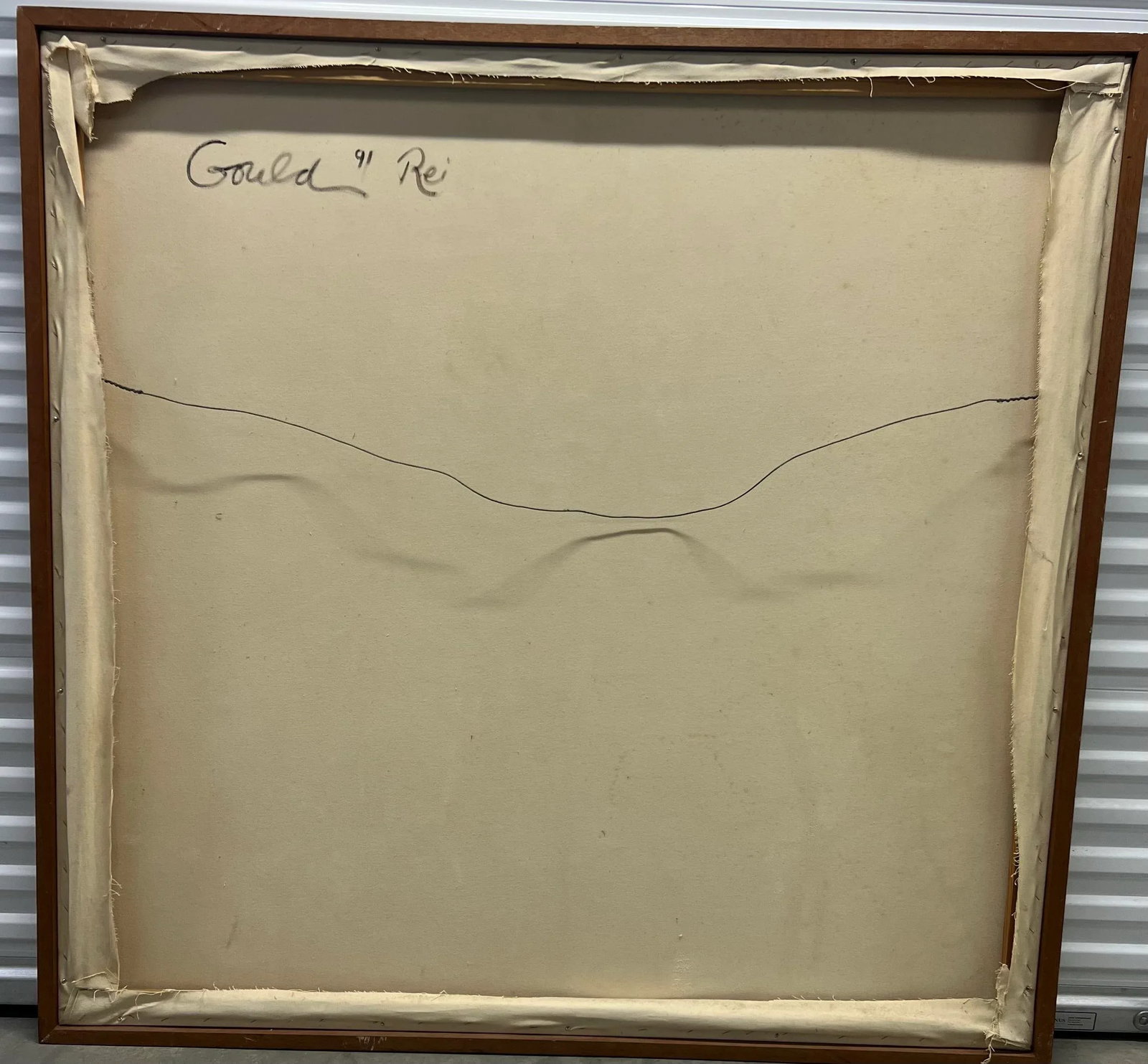 1990s Lucy Gould Reitzfeld, Large Oil on Canvas Painting "the Road", Framed - 11