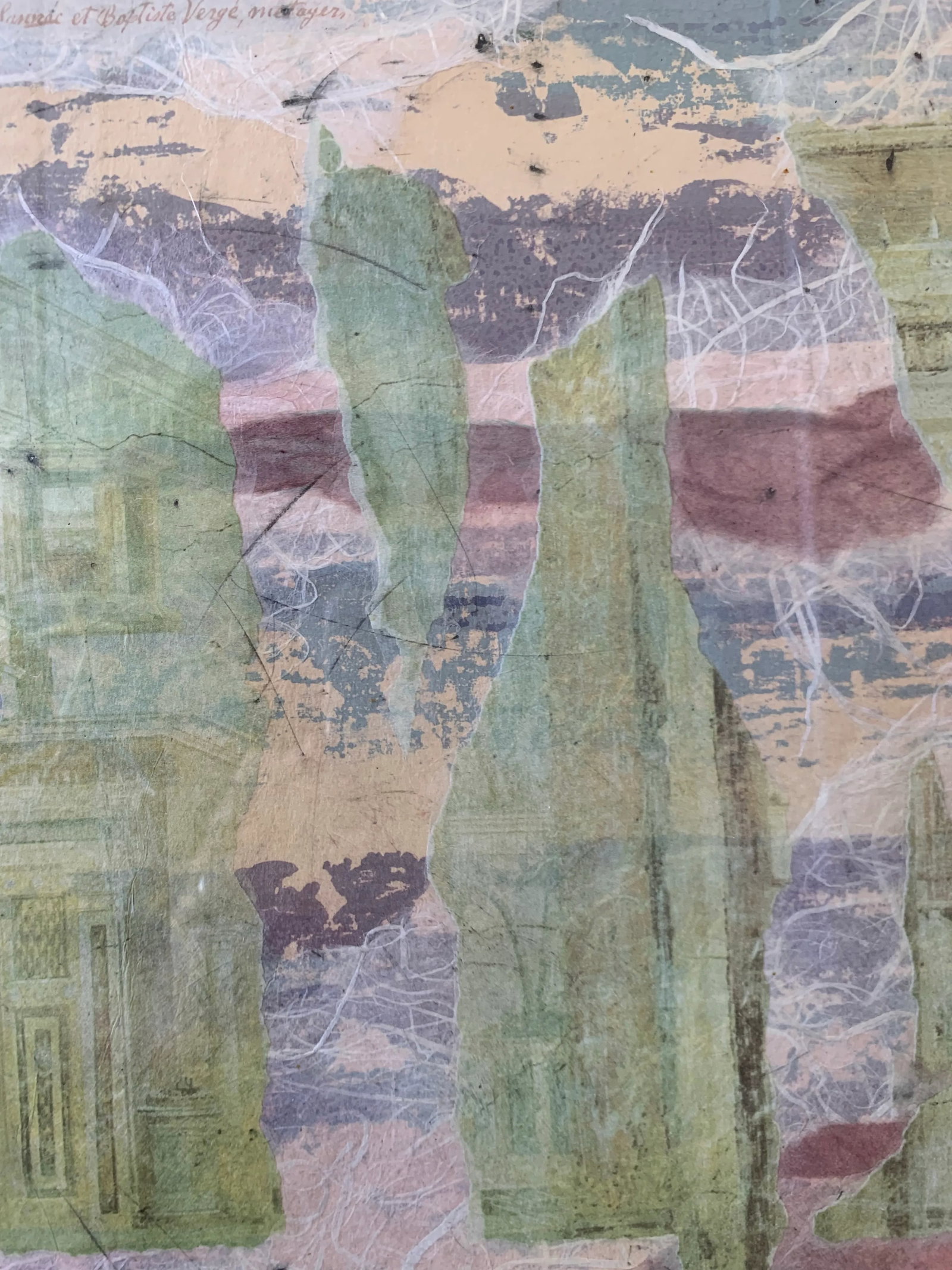 Danielle Desplan Signed Mixed Media Original Print, Framed - 3