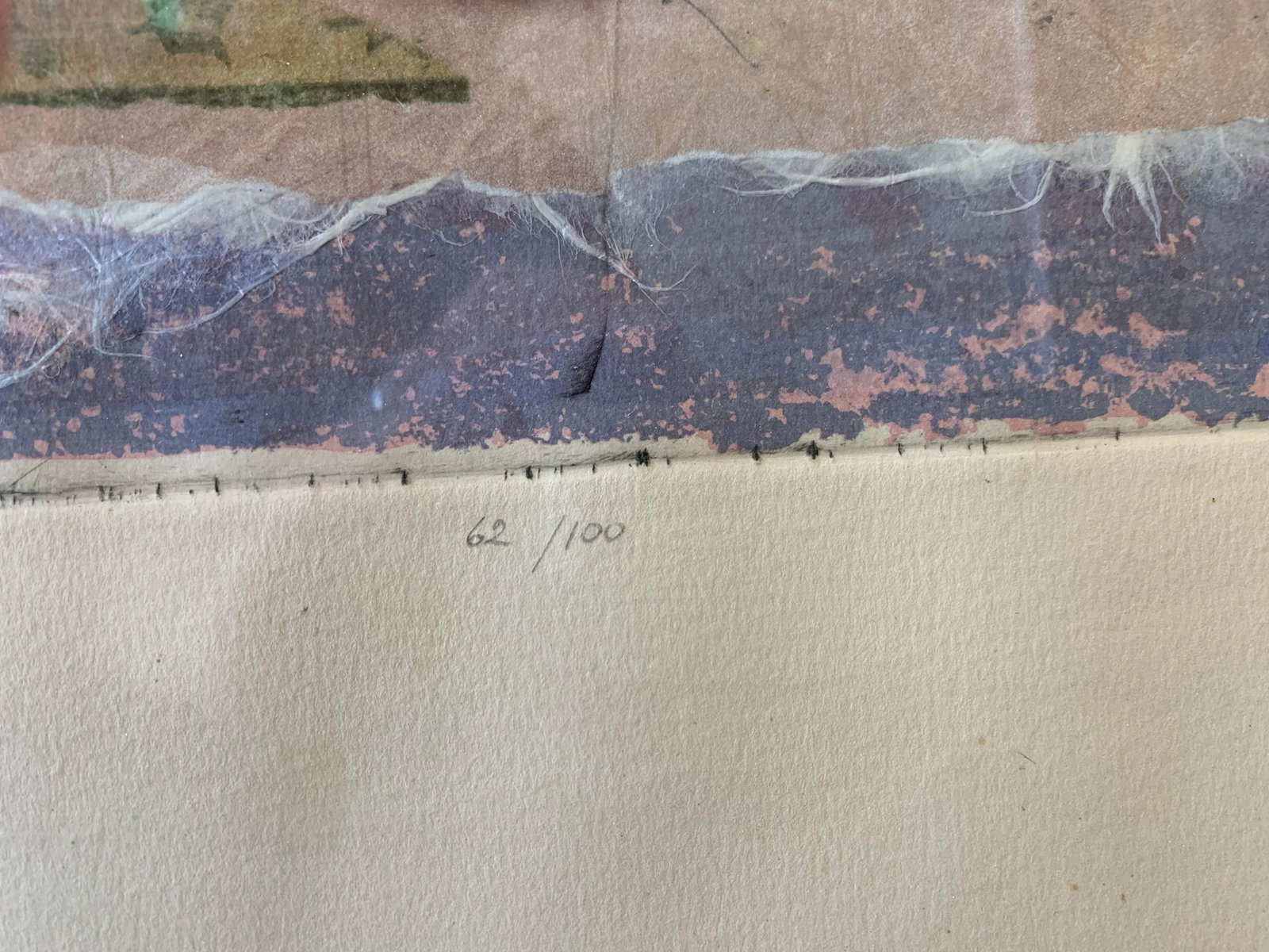 Danielle Desplan Signed Mixed Media Original Print, Framed - 8