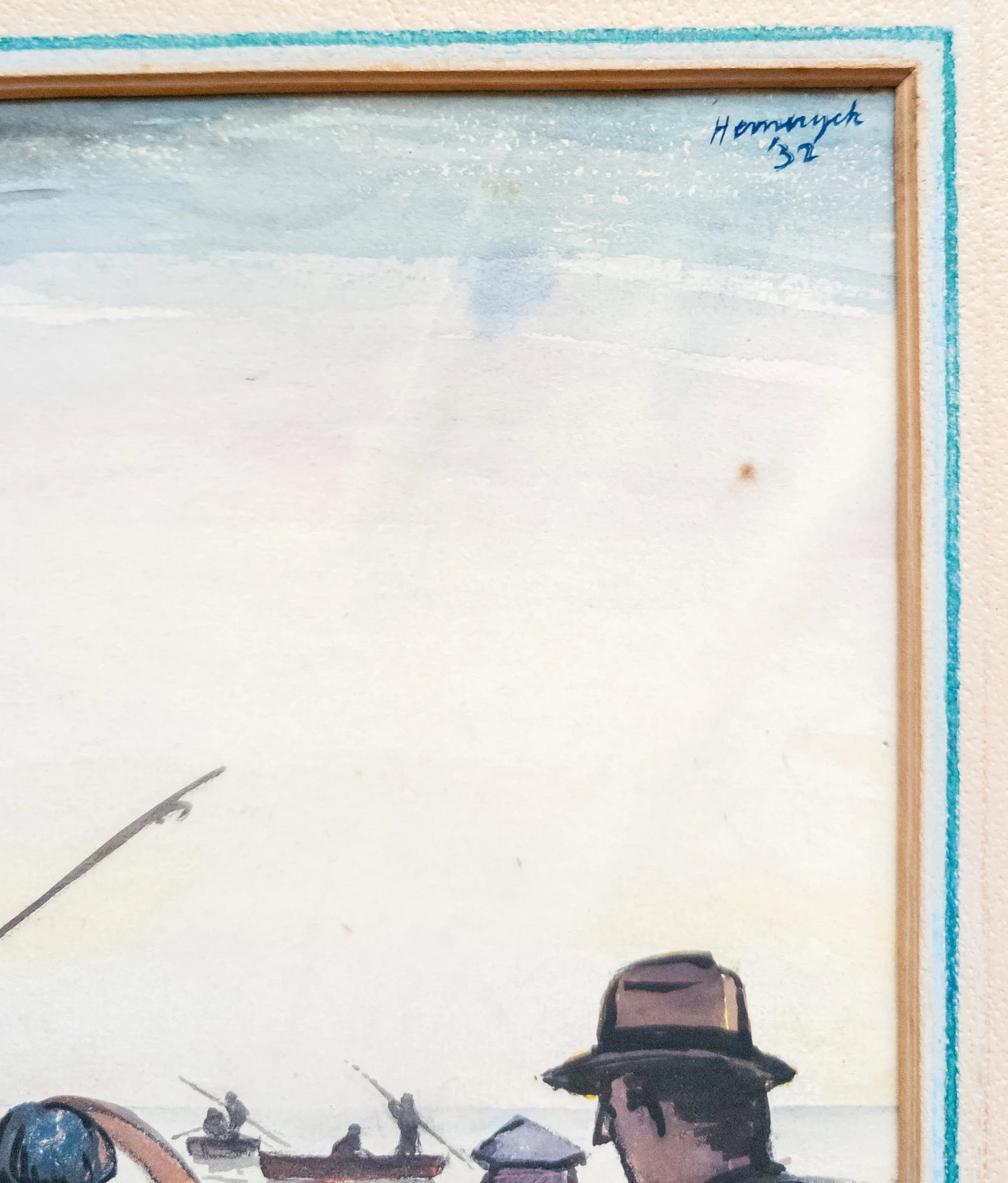 Early 20th Century American Gouache Painting by Albert Hemeryck - 6
