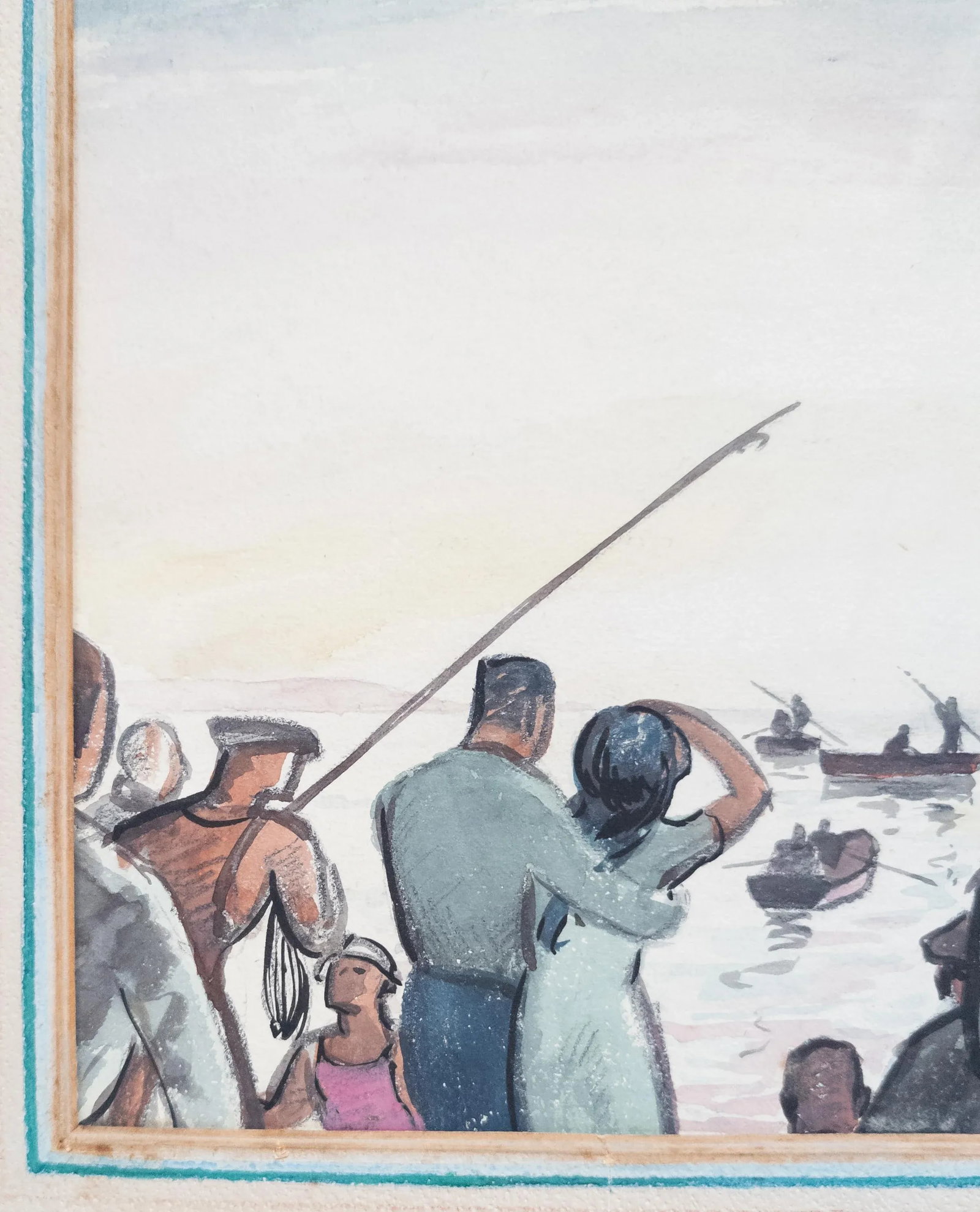 Early 20th Century American Gouache Painting by Albert Hemeryck - 8