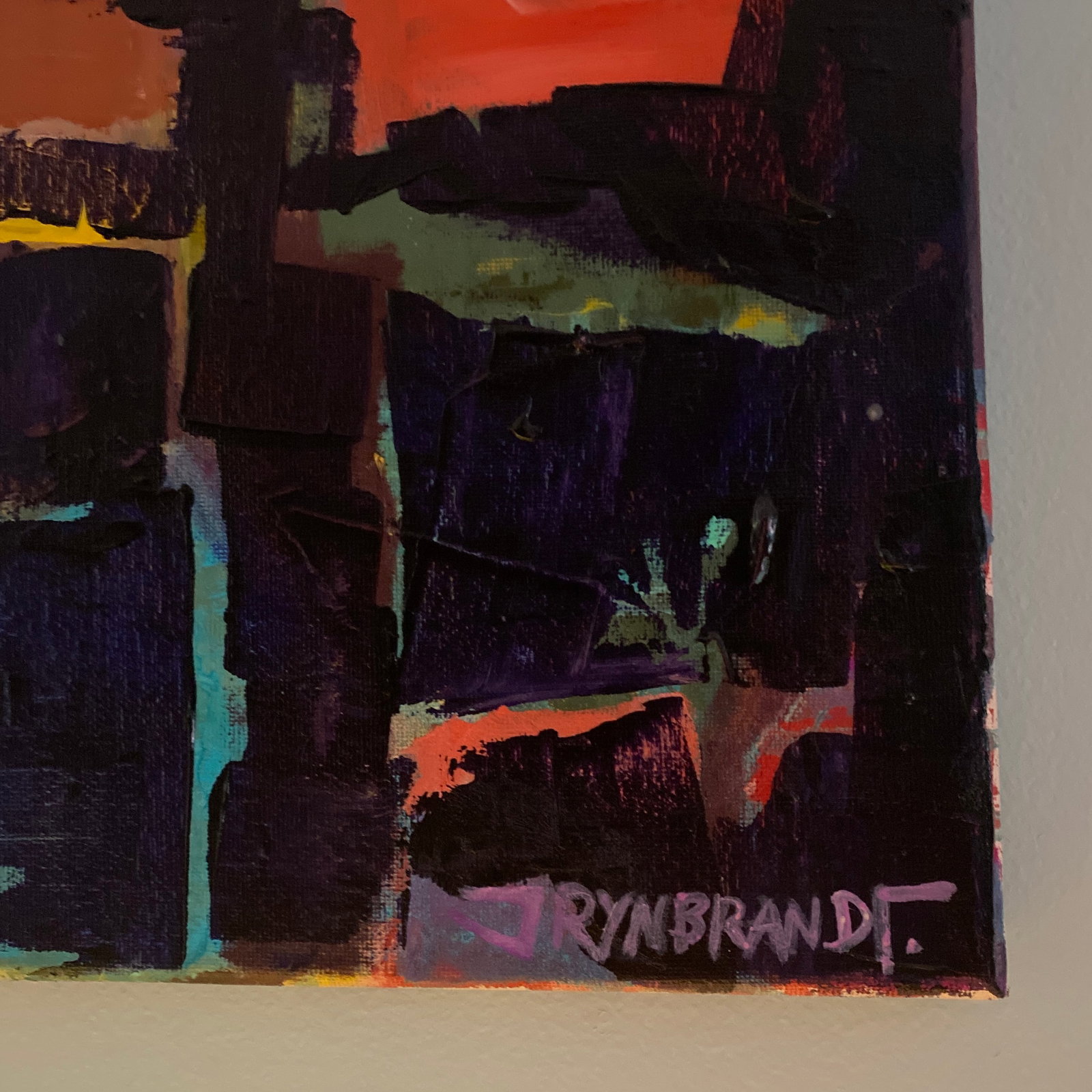 "Canyon Patchwork" Original Painting on Canvas - 3