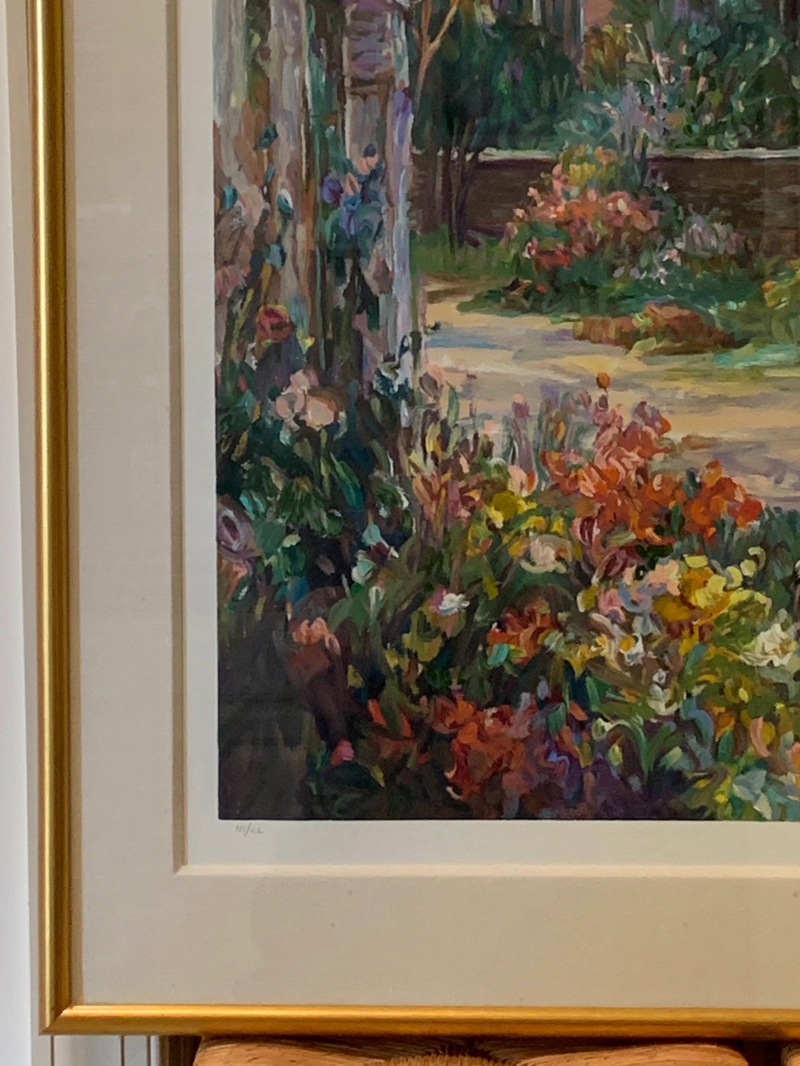 Large Framed Henri Plisson Signed Serigraph - 4