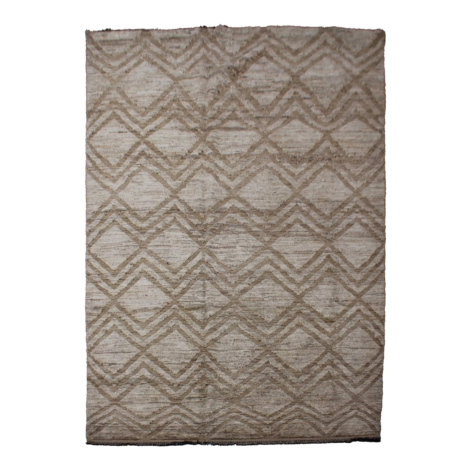 Hand Knotted Borderless Navajo Design Rug. 06'04" X 09'02" (1 of 4)