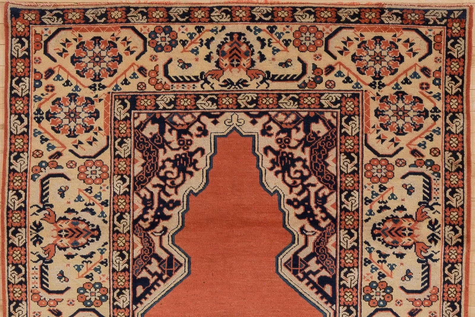 Early 20th Century Antique Khotan Prayer Rug - 4' * 5'6'' - 3