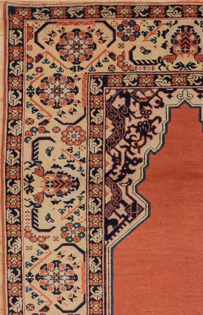 Early 20th Century Antique Khotan Prayer Rug - 4' * 5'6'' - 6