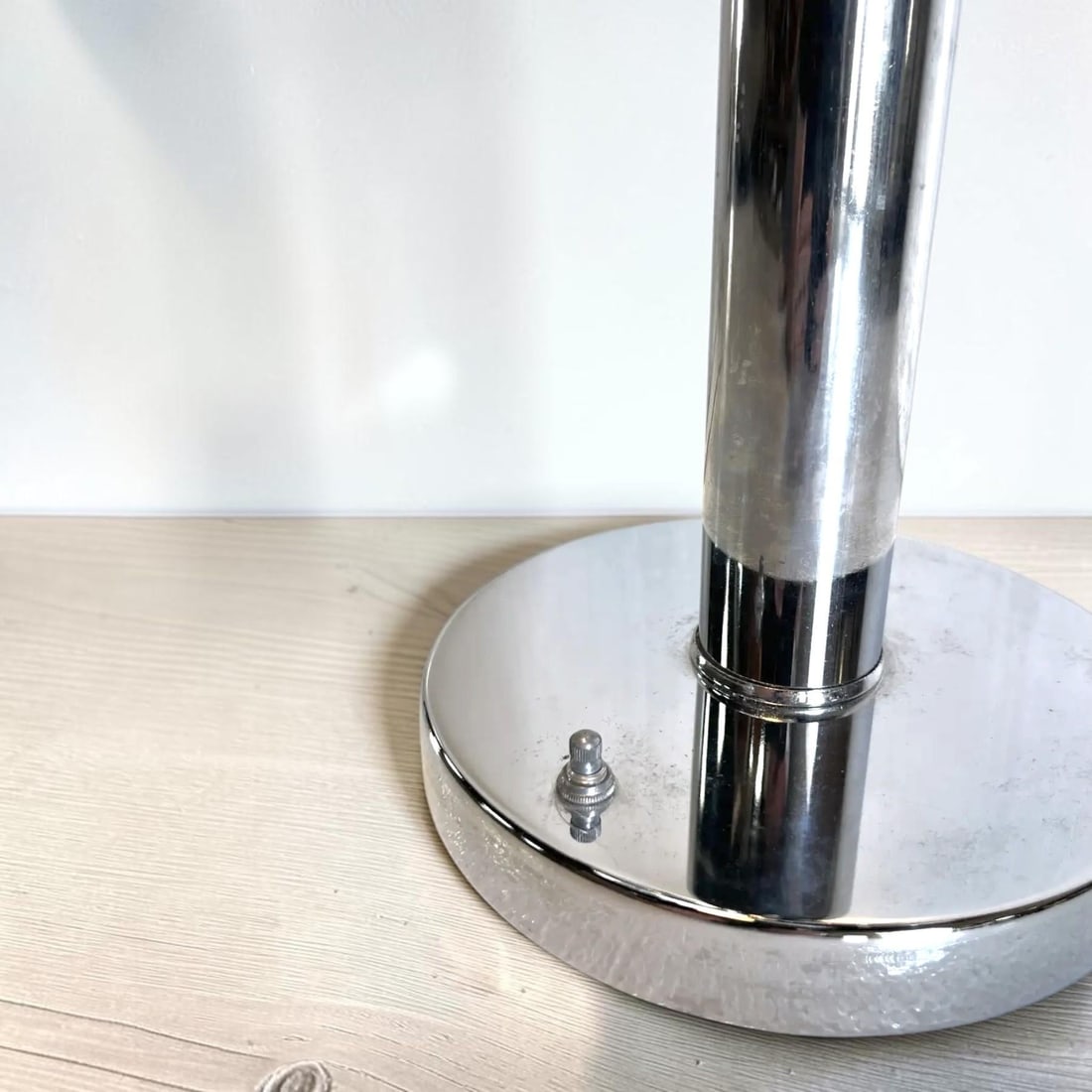 Robert Sonneman Style Chrome Atomic Waterfall Table Lamp - 7