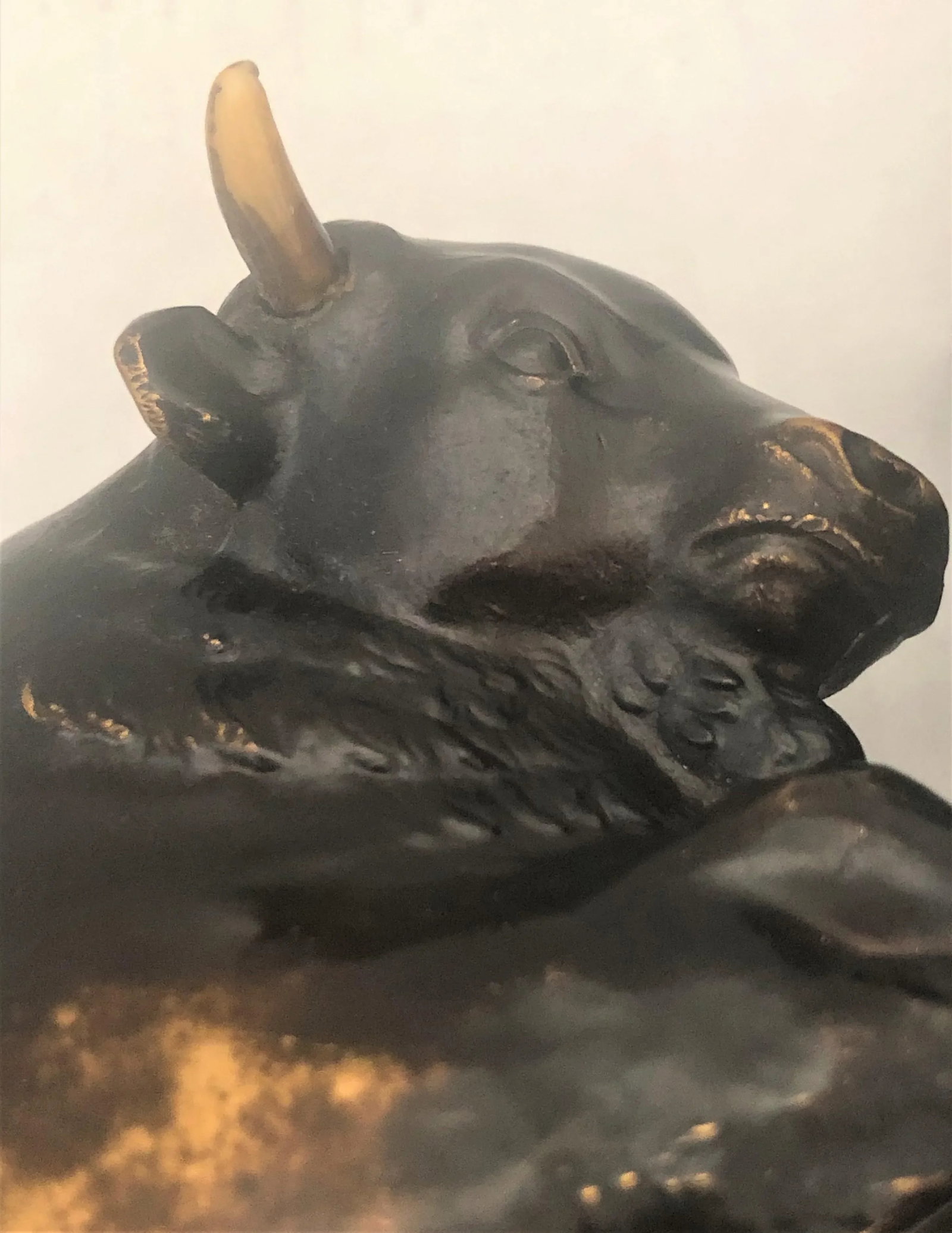 Mid 20th Century Bronze Bison Bookends- a Pair - 8