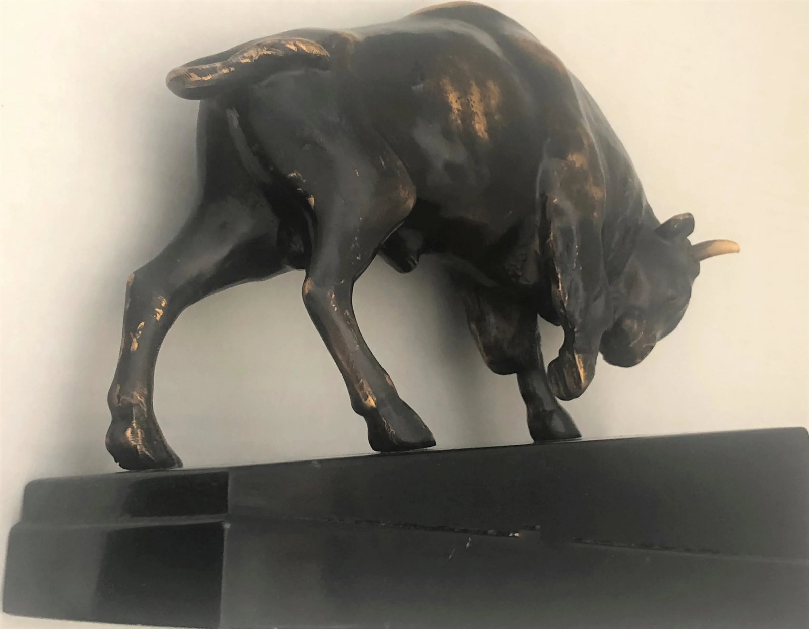 Mid 20th Century Bronze Bison Bookends- a Pair - 9