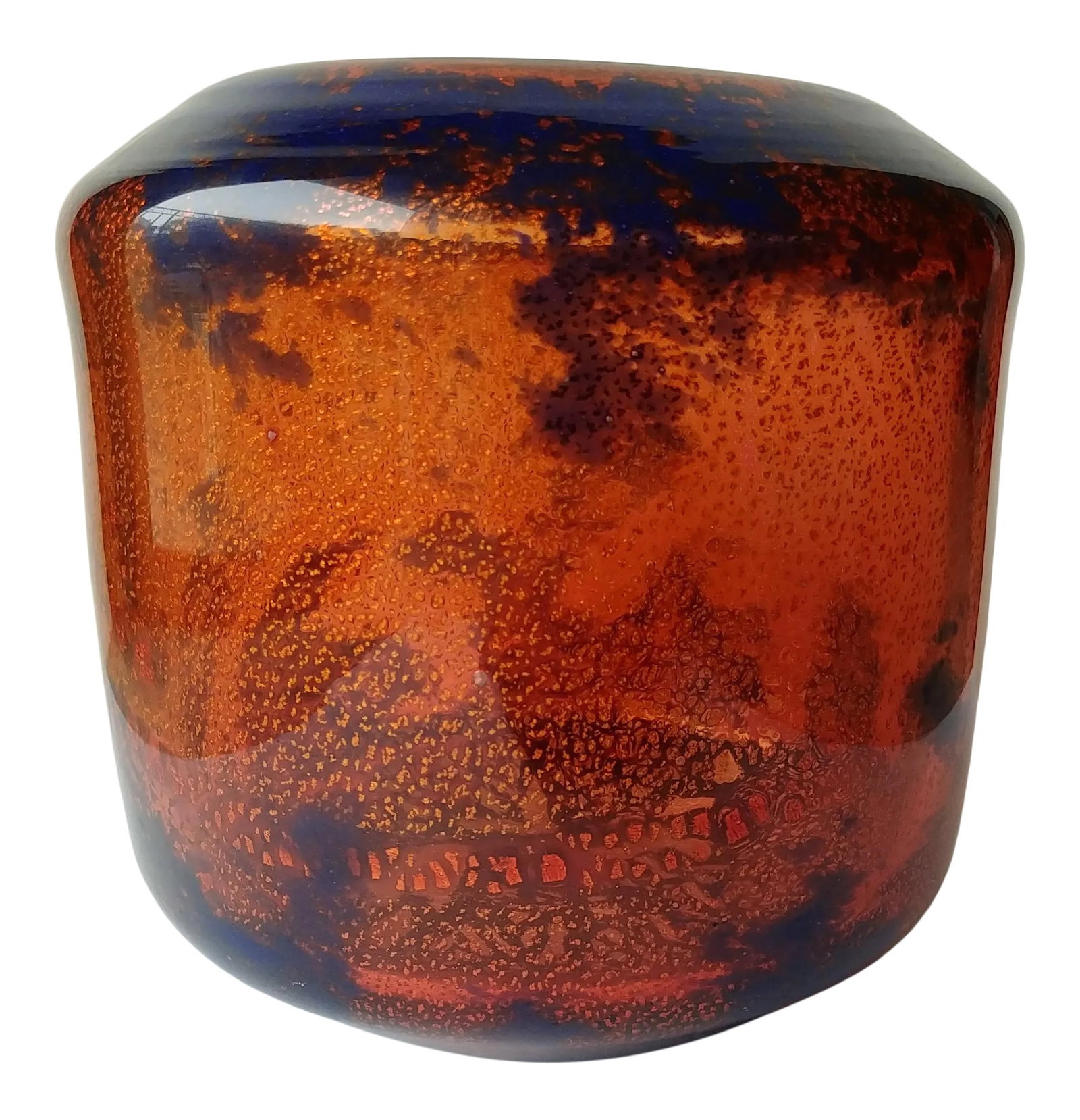 Muller Freres Luneville French Silver Glass Vase, Signed: Very nice vase by Muller Freres, art deco glass with silver leaf decorations. Condition: Alterations: Original Condition Unaltered Imperfections: Some Imperfections Condition Notes: Light scratches