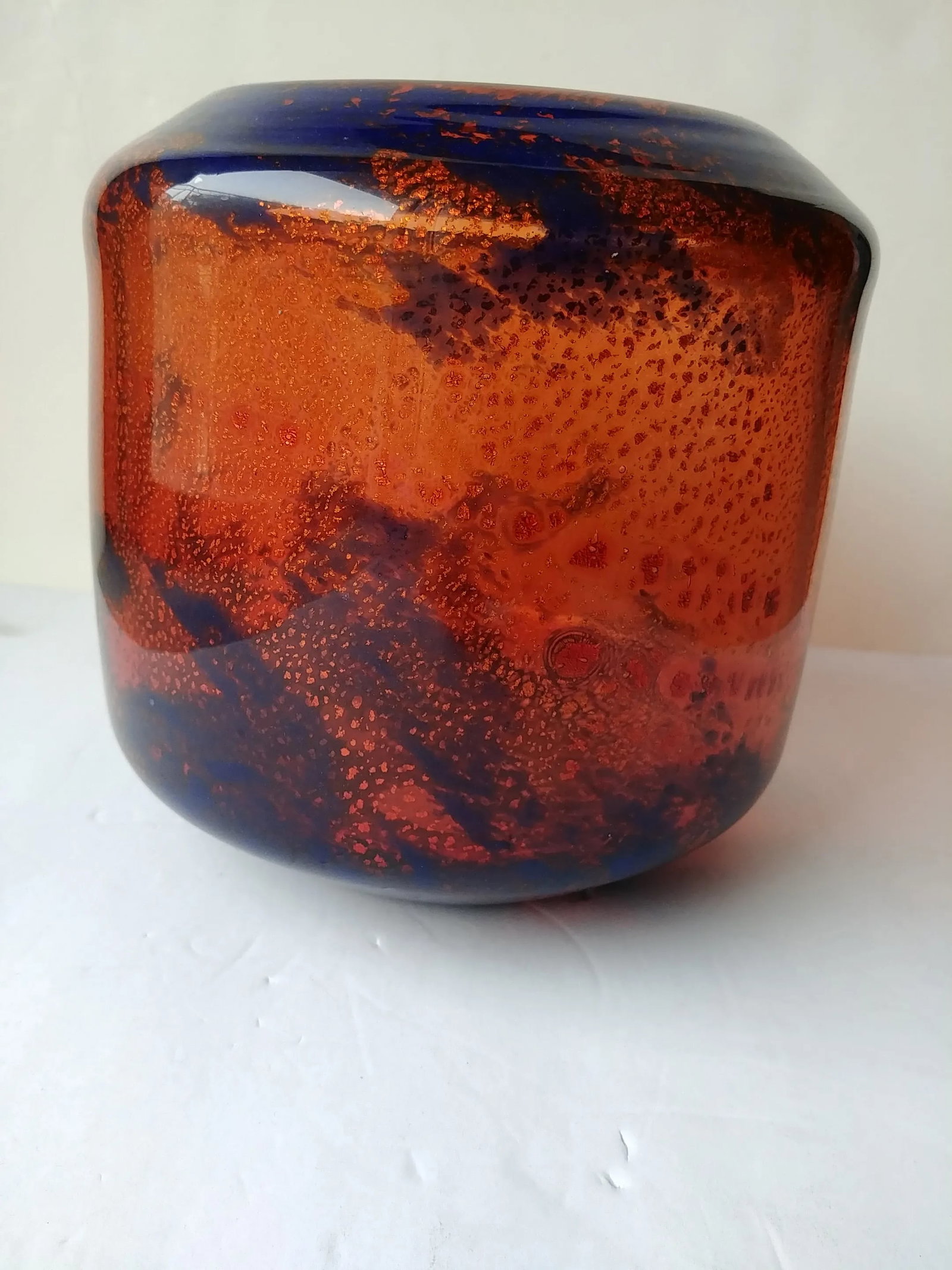 Muller Freres Luneville French Silver Glass Vase, Signed - 4