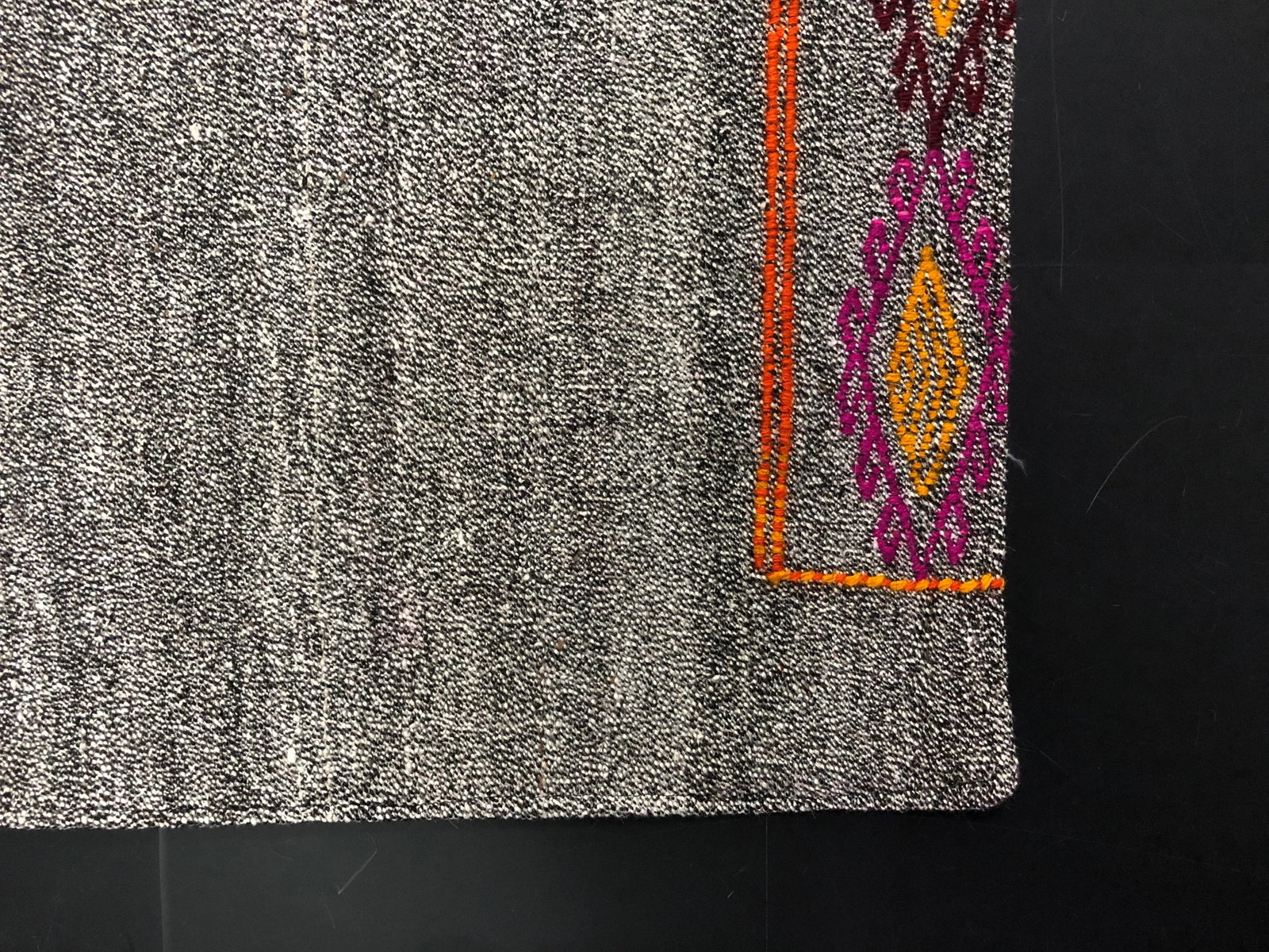 Vintage Turkish Handwoven Aztec Corridor Kilim Rug - 2'3'' * 7'3'' - 10