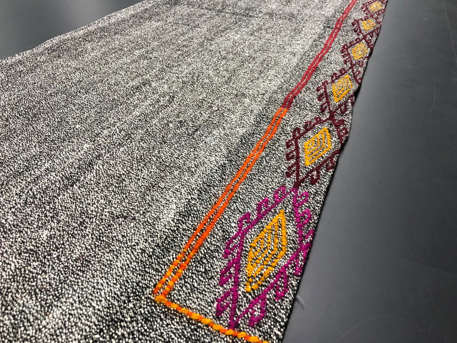Vintage Turkish Handwoven Aztec Corridor Kilim Rug - 2'3'' * 7'3'' - 6