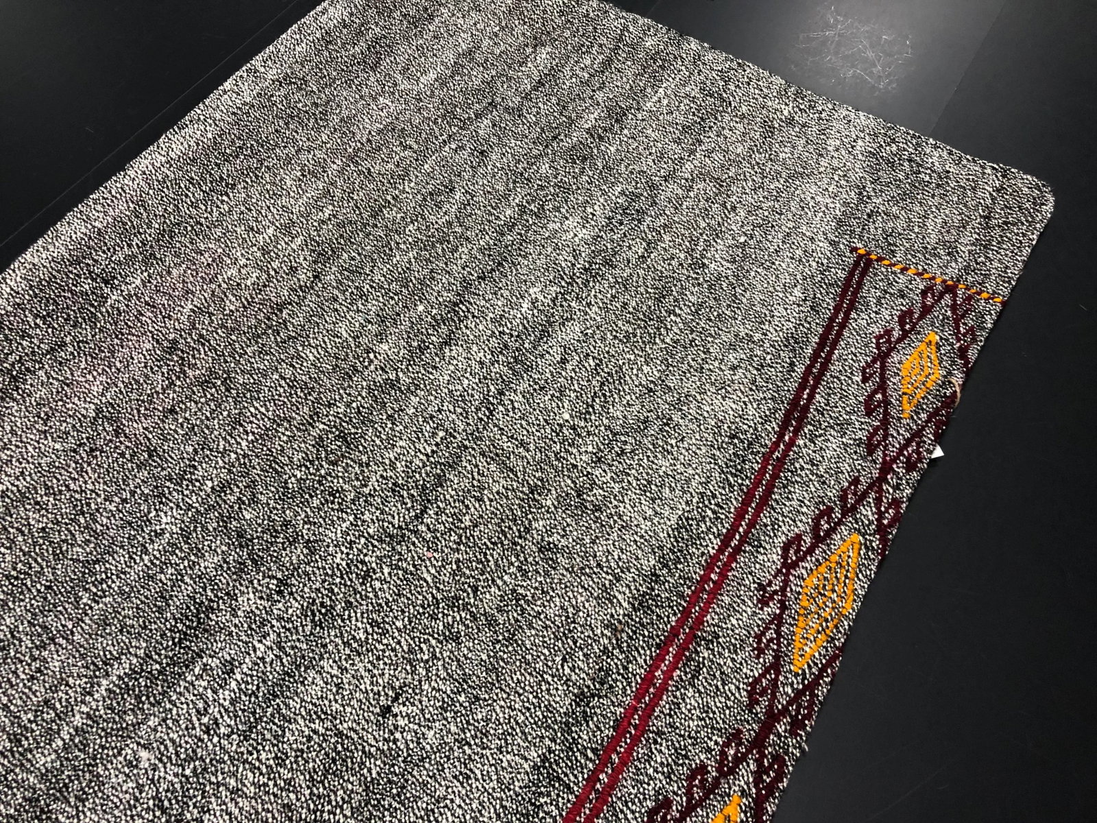 Vintage Turkish Handwoven Aztec Corridor Kilim Rug - 2'3'' * 7'3'' - 8