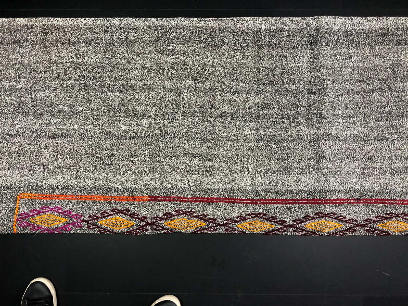 Vintage Turkish Handwoven Aztec Corridor Kilim Rug - 2'3'' * 7'3'' - 9