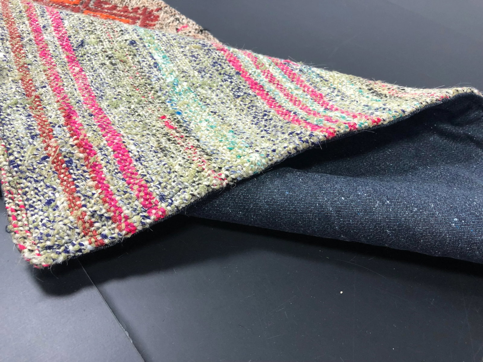 Vintage Turkish Striped Handmade Runner Rug - 1'10'' * 6'10'' - 4