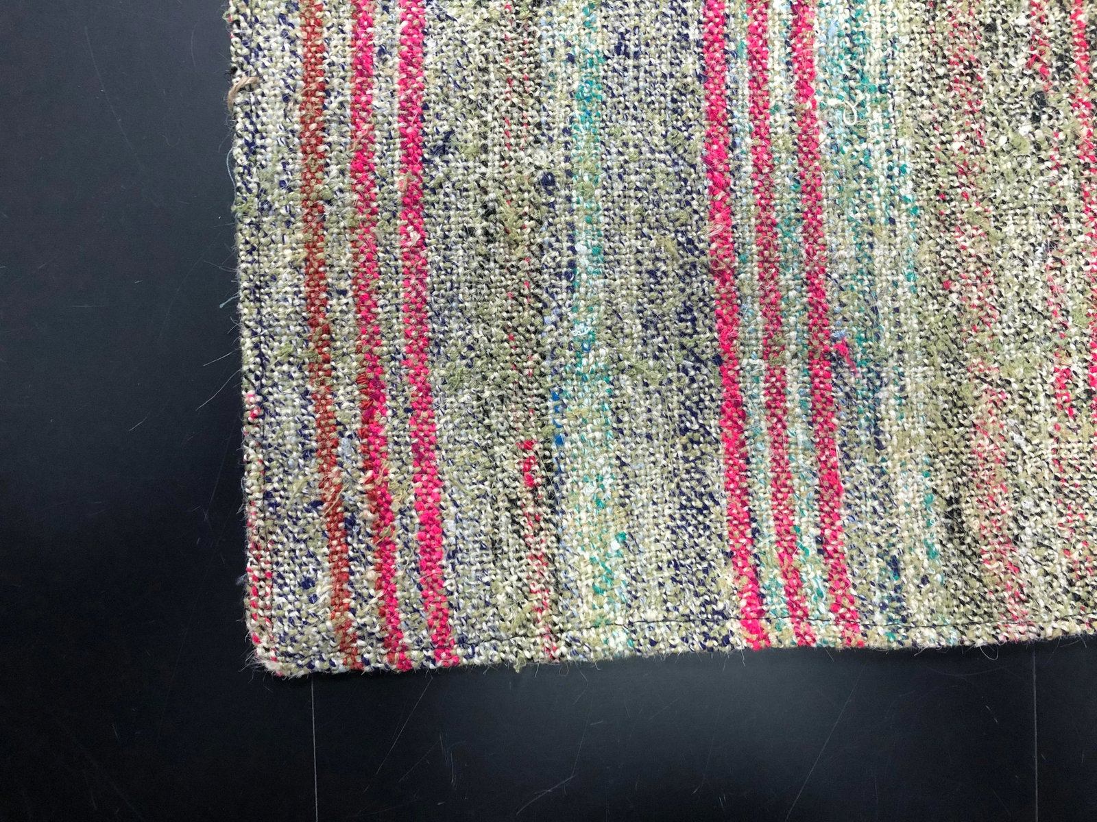 Vintage Turkish Striped Handmade Runner Rug - 1'10'' * 6'10'' - 6