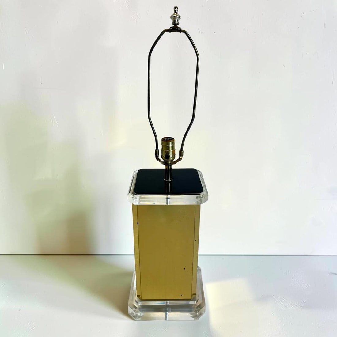 Brass and Lucite Table Lamp - 3