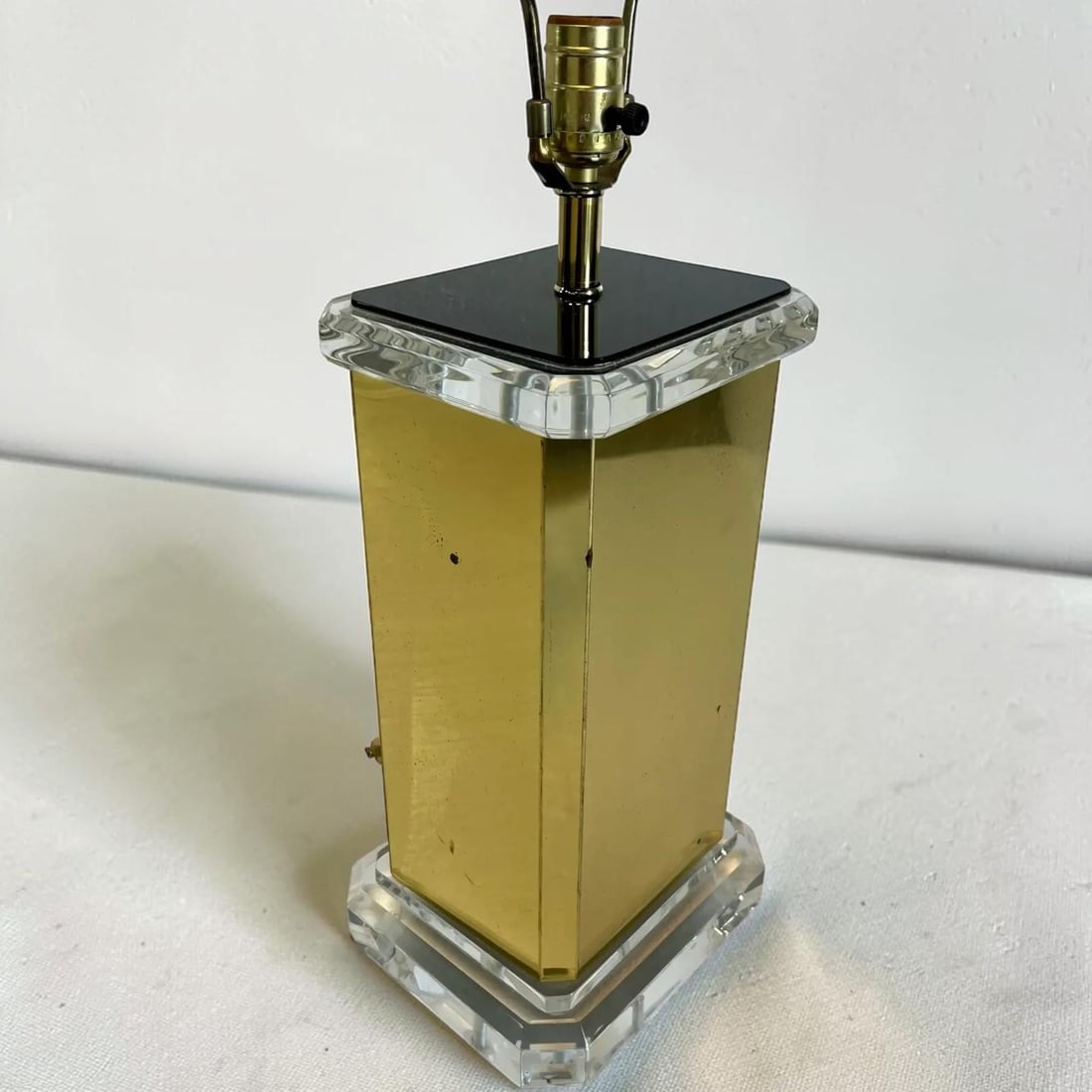 Brass and Lucite Table Lamp - 6