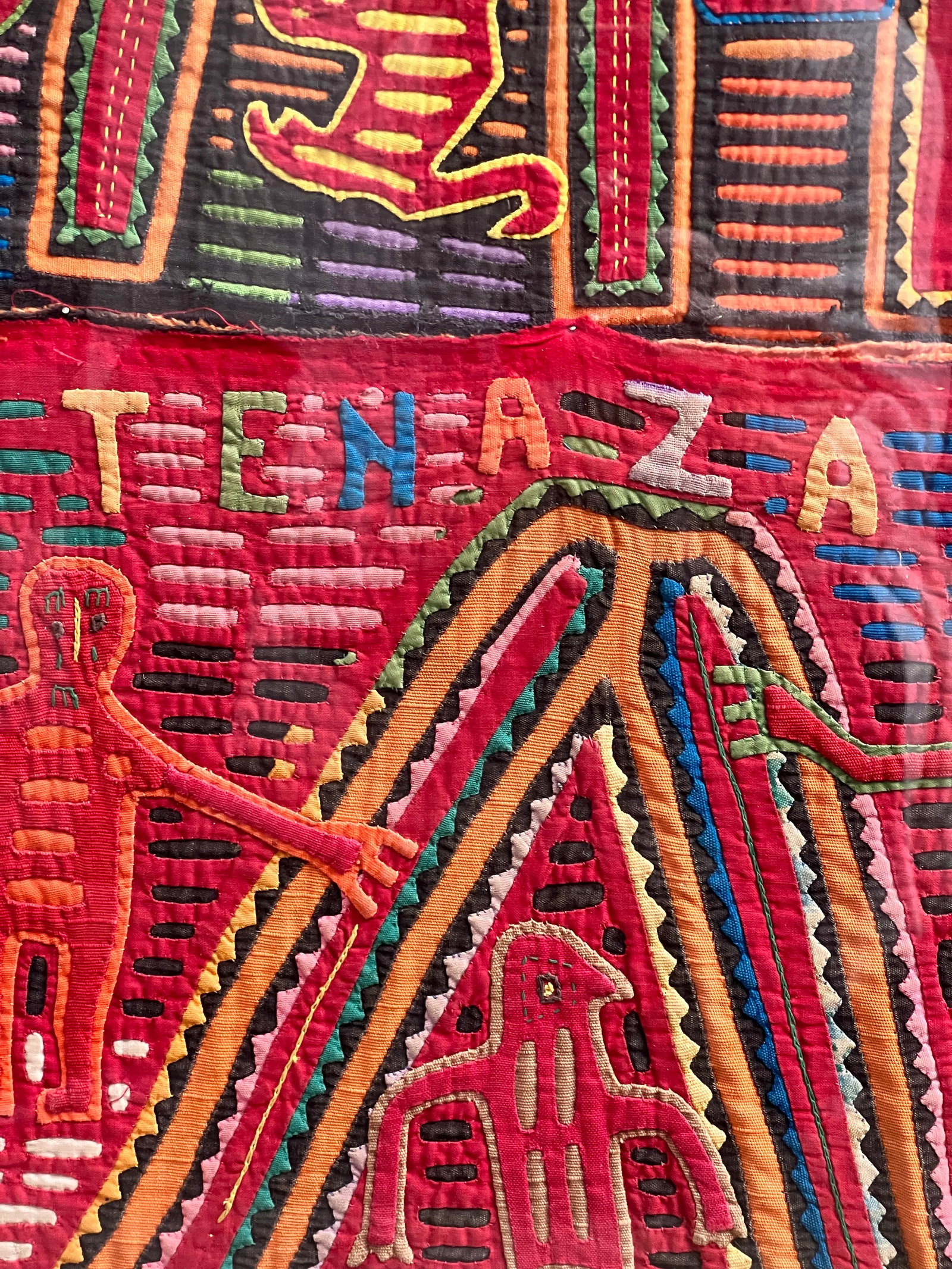 Vintage Framed Mola Textiles - 2