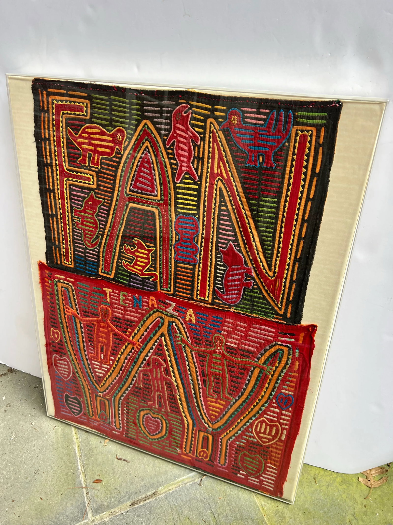 Vintage Framed Mola Textiles - 4