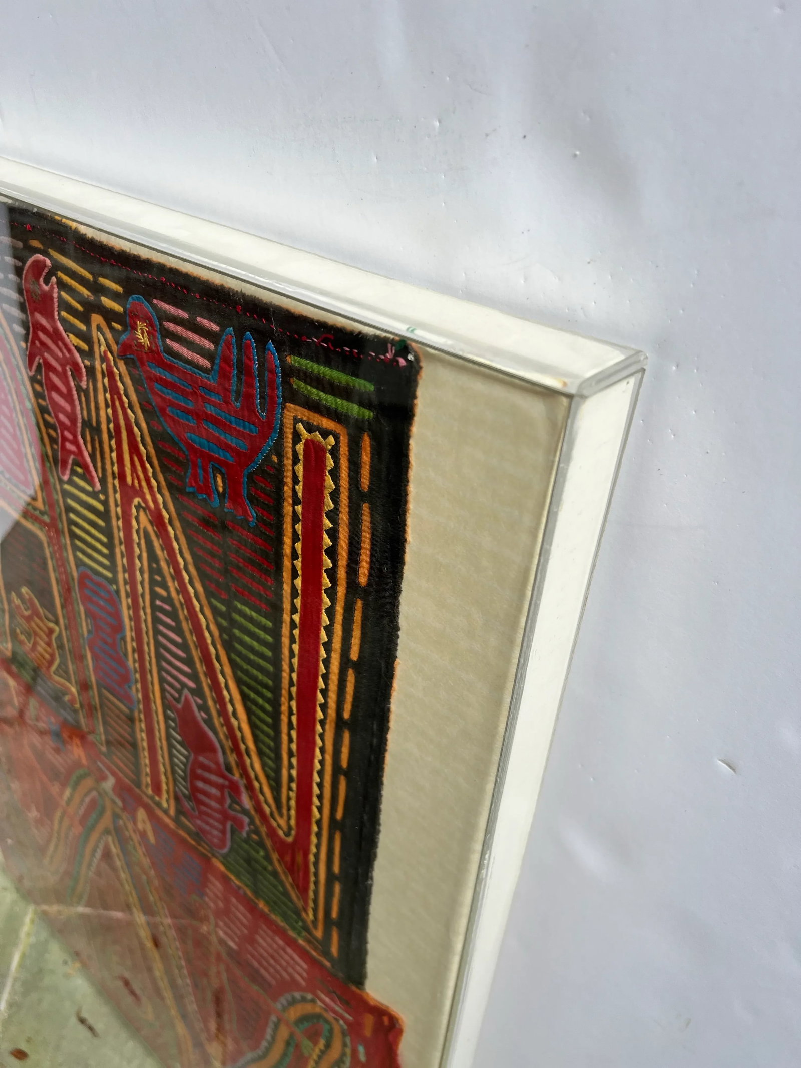 Vintage Framed Mola Textiles - 5