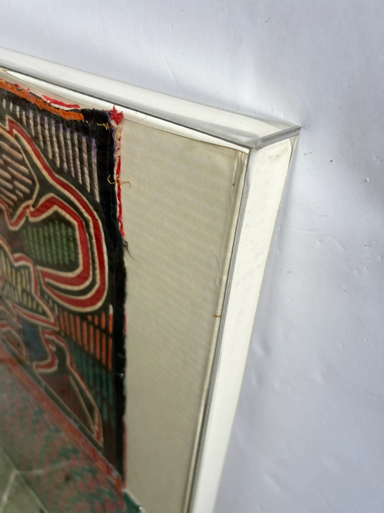 Vintage Framed Mola Textiles - 10