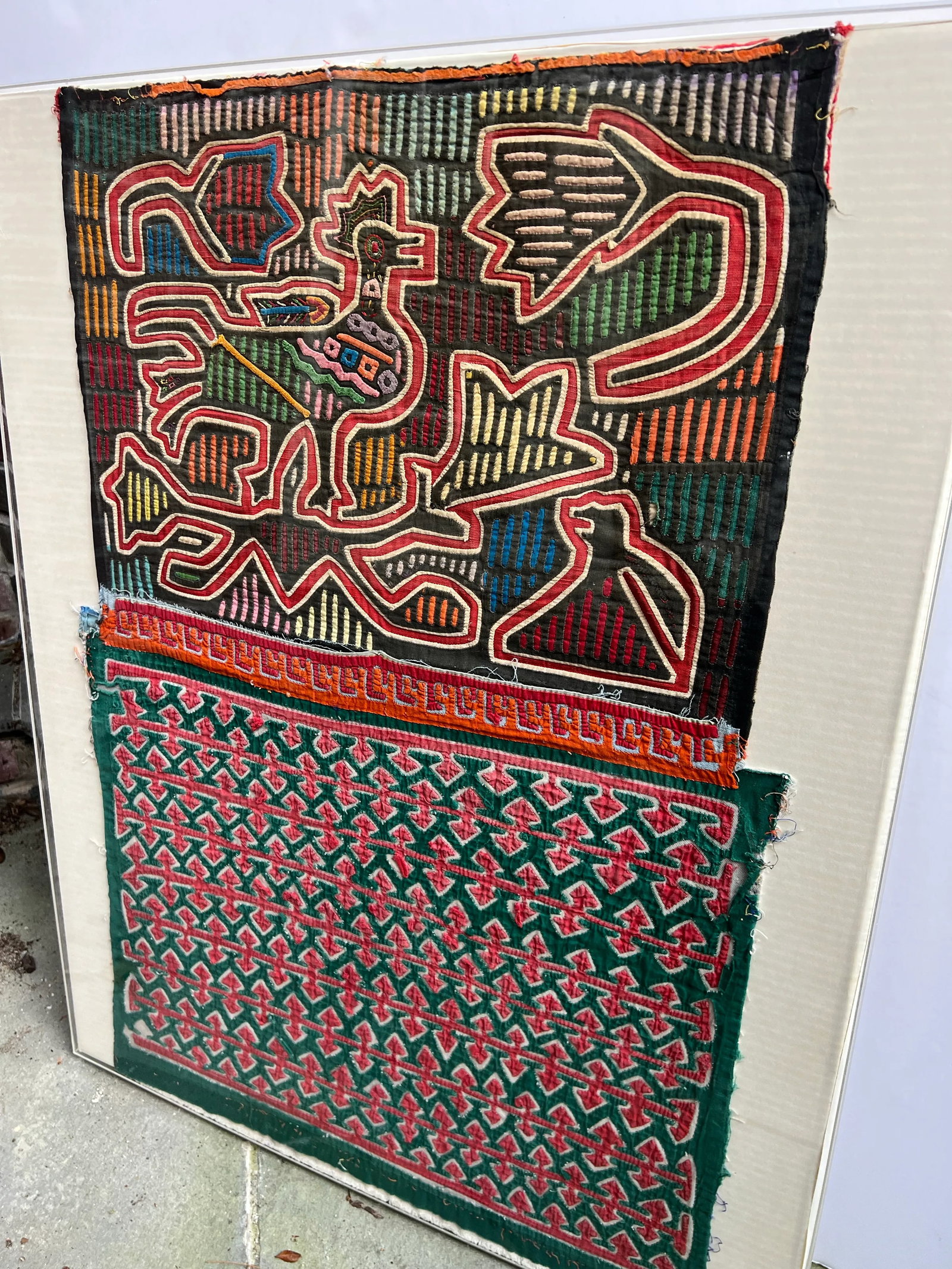 Vintage Framed Mola Textiles - 9