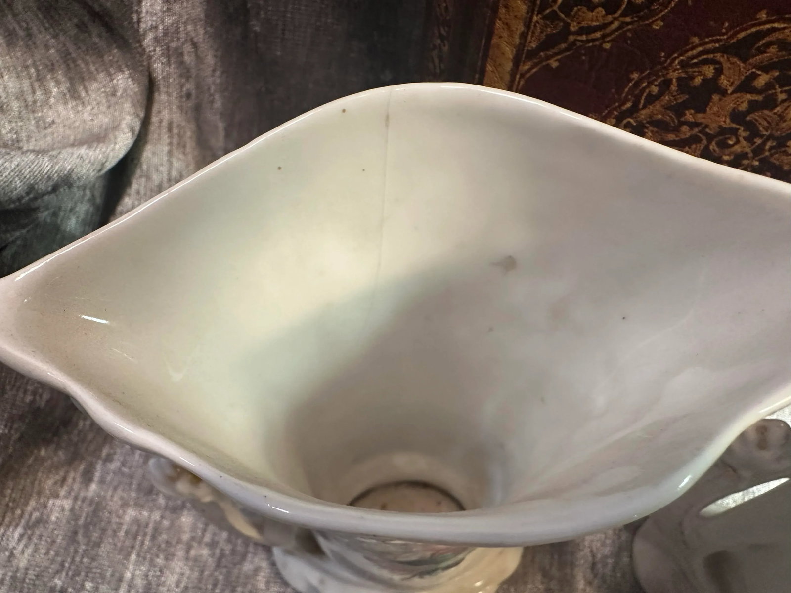 Late 19th Century Antique Hand Painted Wedding Vases- Set of 2 - 2