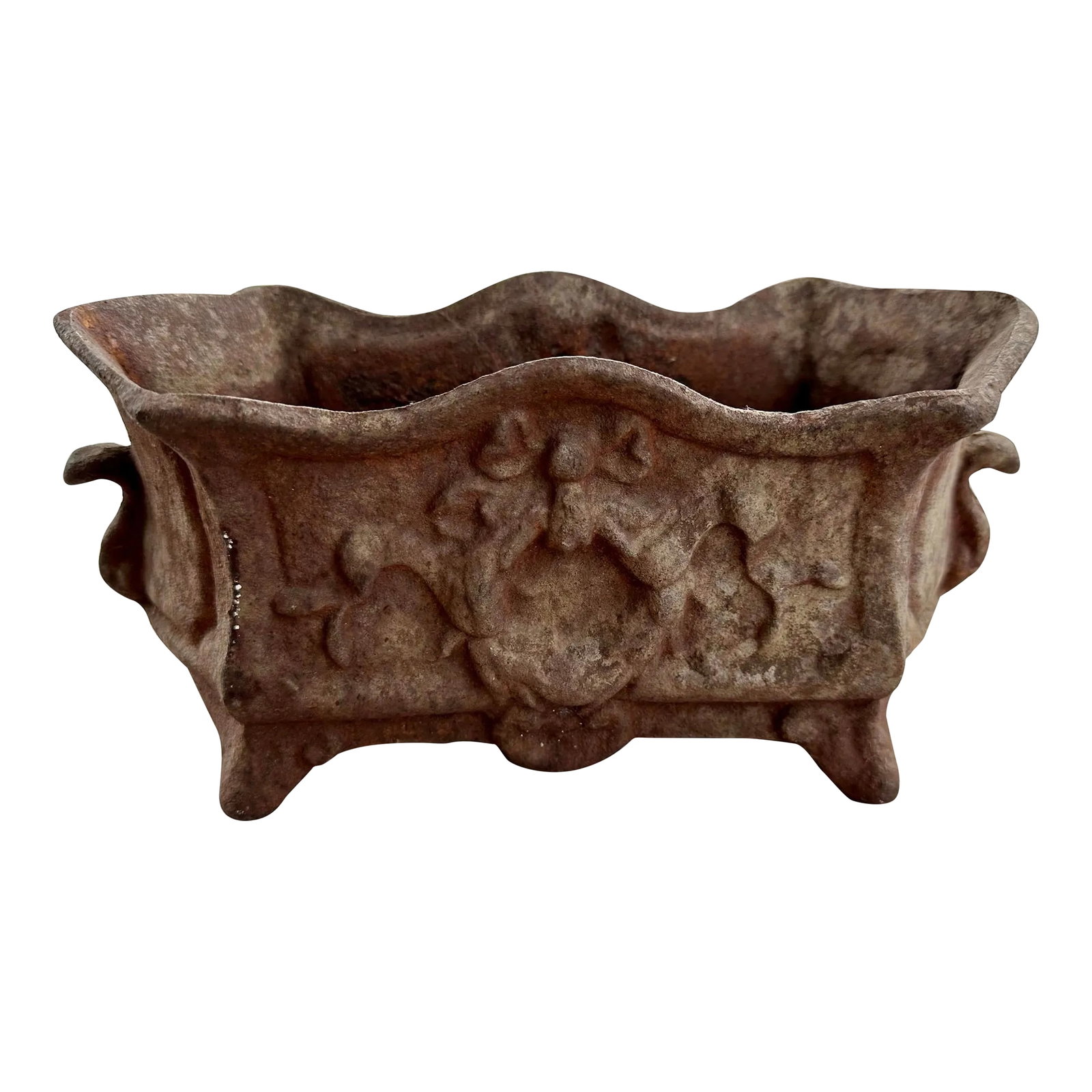 19th Century French Victorian Cast Iron Footed Jardiniere Cachepot (1 of 6)