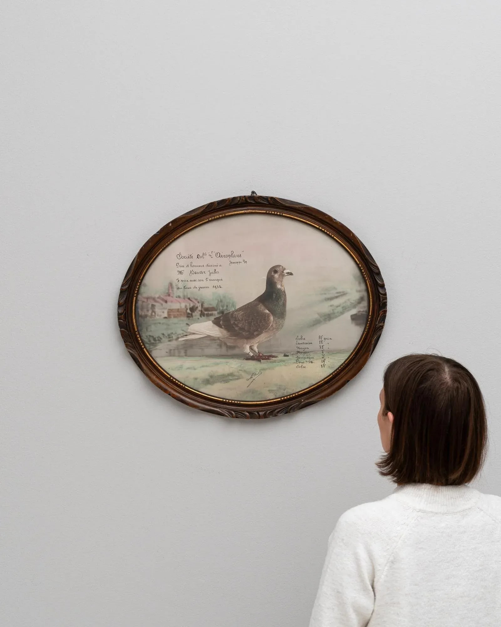 20th Century Belgian Artwork With Wooden Frame - 5