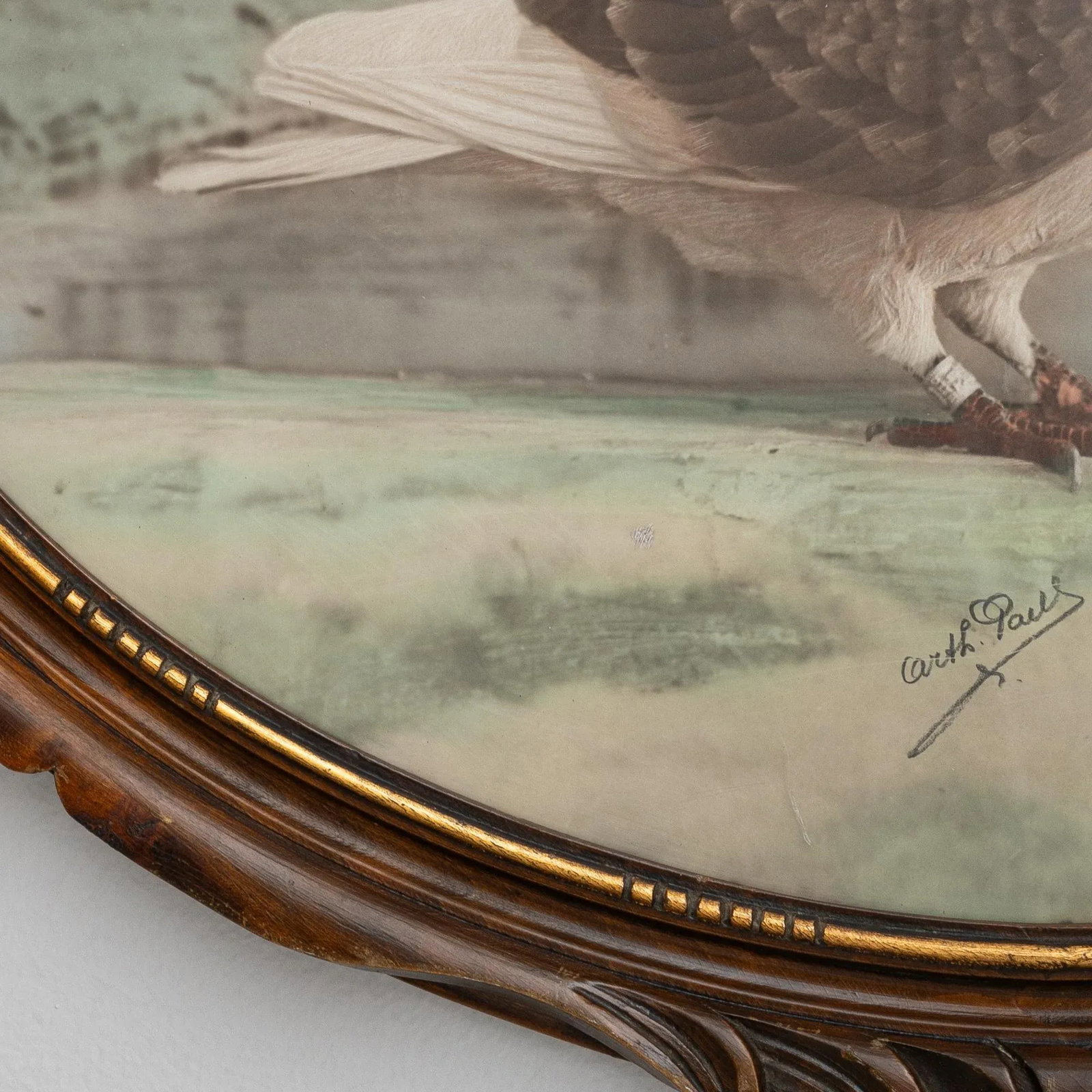 20th Century Belgian Artwork With Wooden Frame - 7