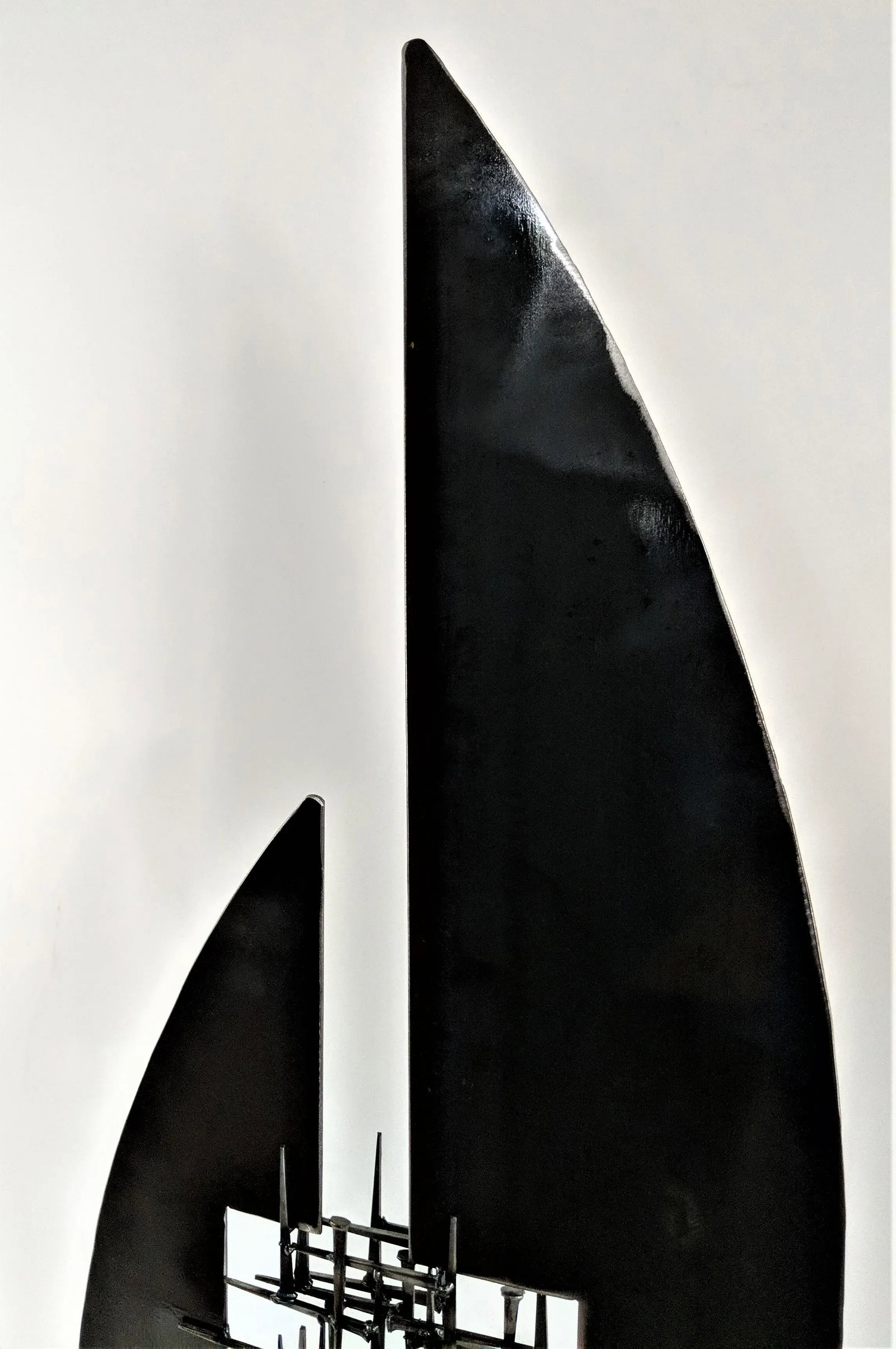 Abstract Modernist Steel and Mason Nail Sculpture - 10