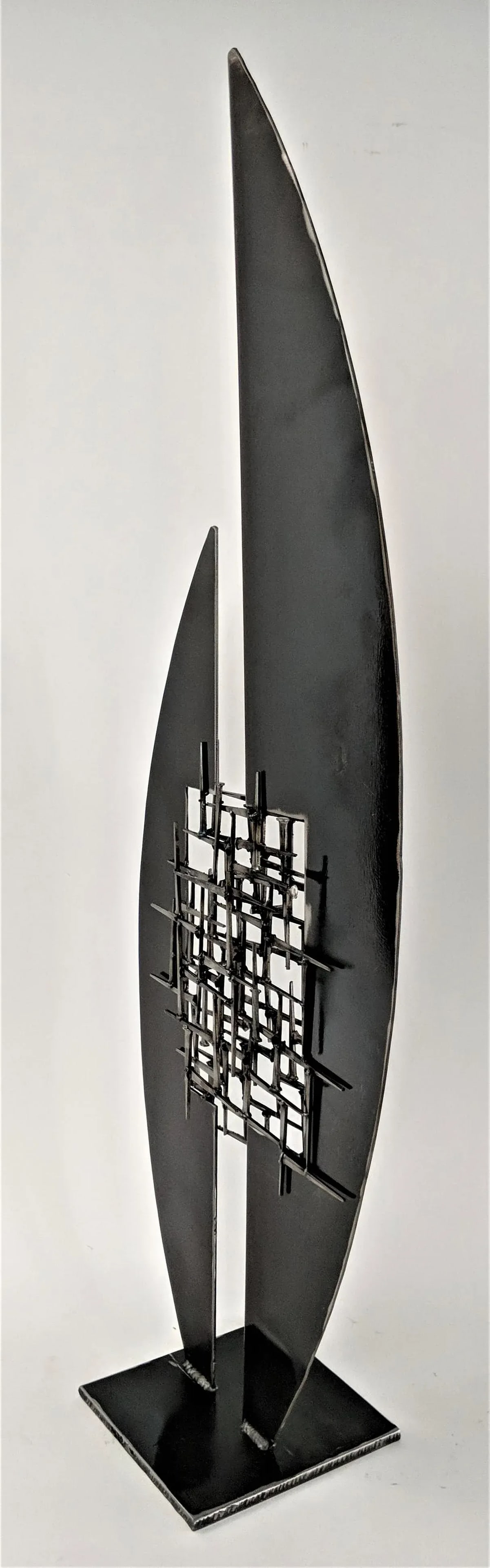 Abstract Modernist Steel and Mason Nail Sculpture - 3