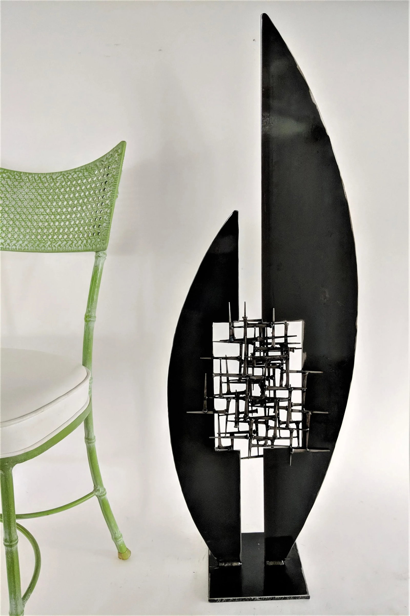 Abstract Modernist Steel and Mason Nail Sculpture - 7