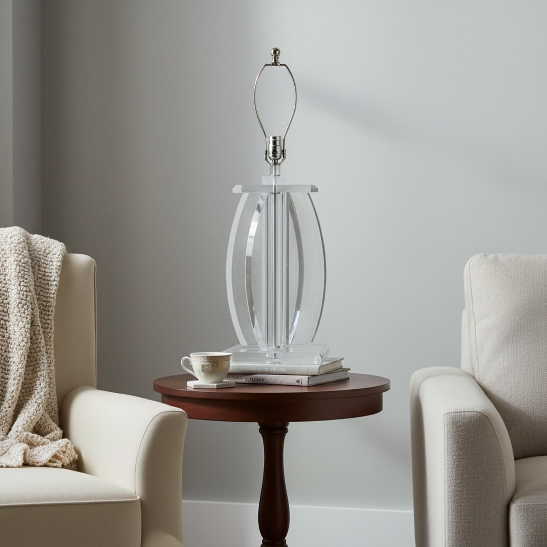 Van Teal Style Lucite Table Lamp - 9