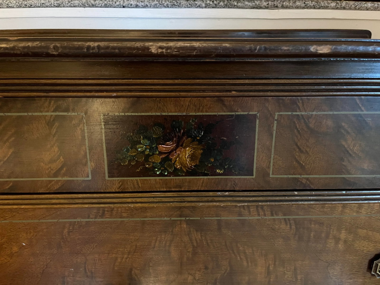 Antique Mahogany 4 Drawer Dresser With Casters. By Charles R Sligh - 5