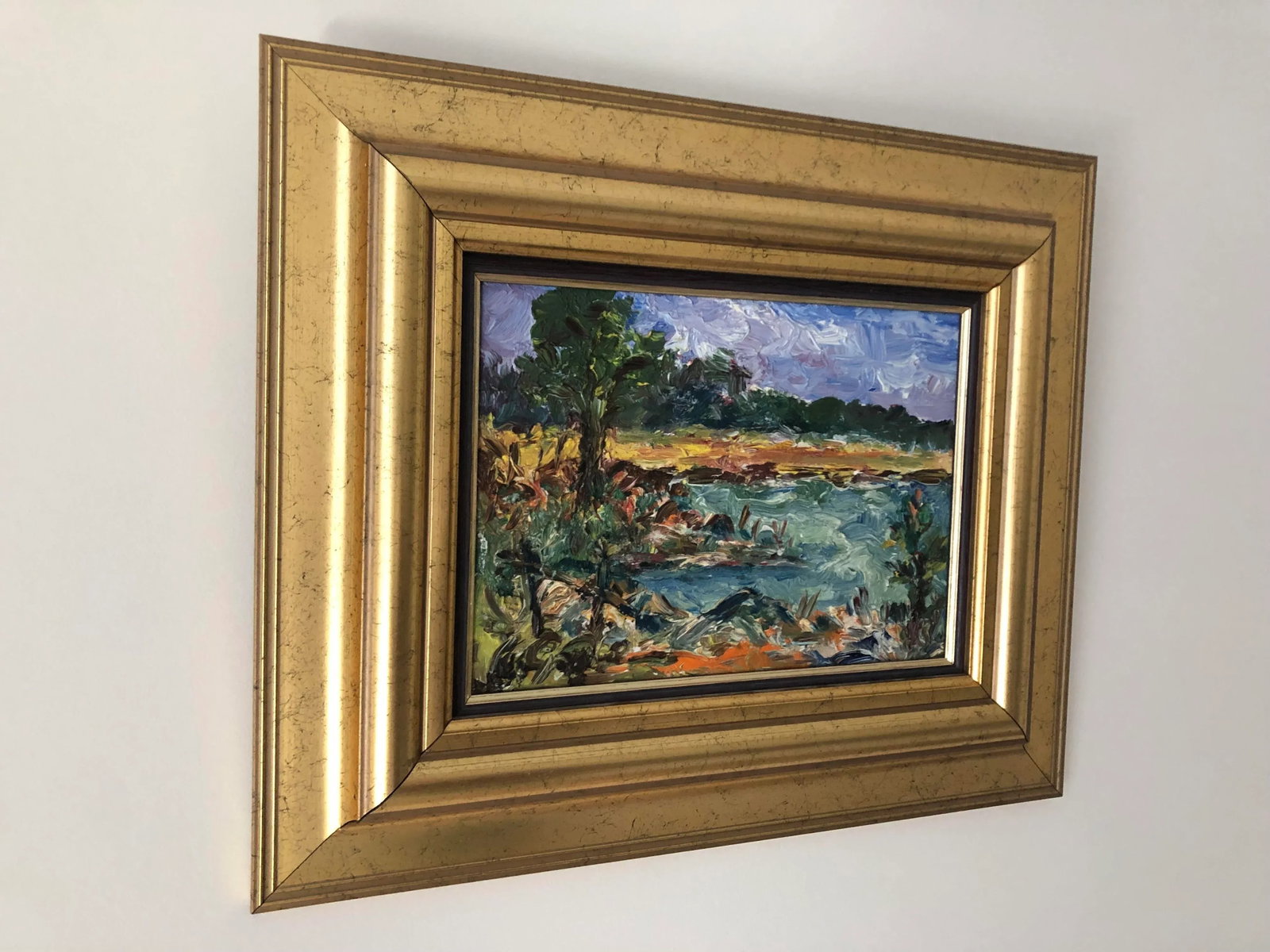 Mid 20th Century Vintage Swedish Landscape Painting, Framed - 2