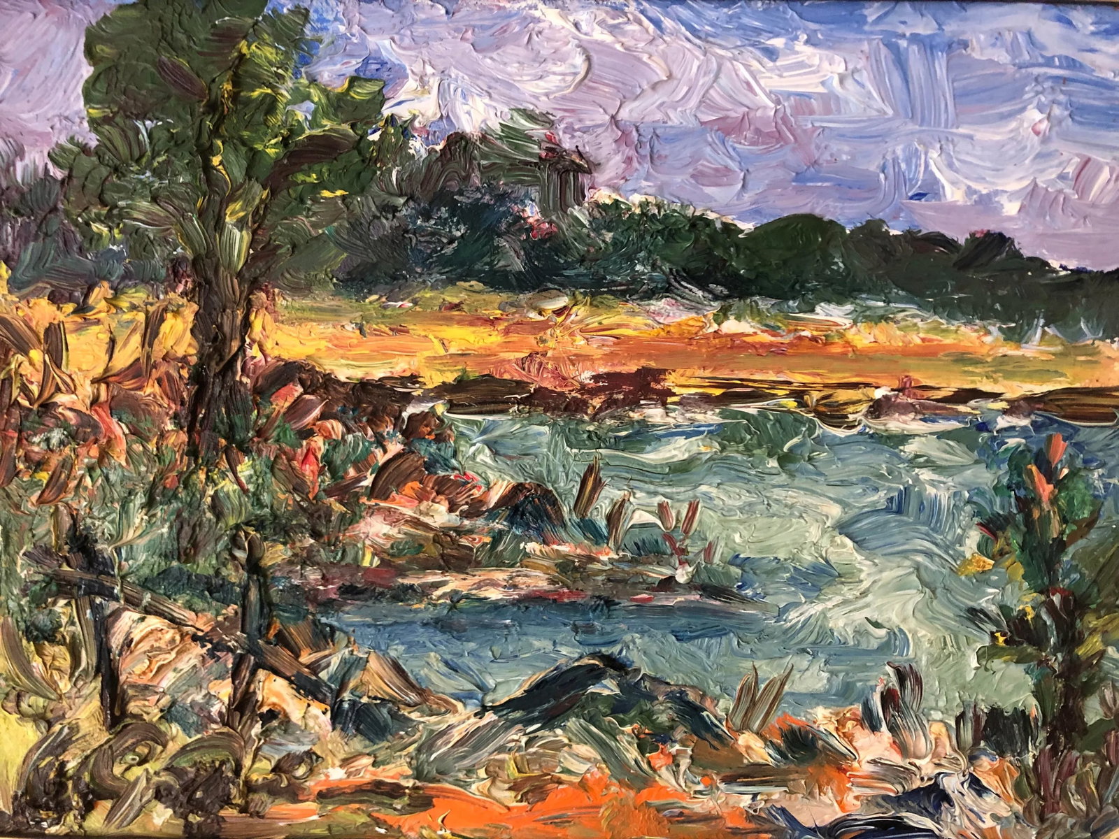 Mid 20th Century Vintage Swedish Landscape Painting, Framed - 4