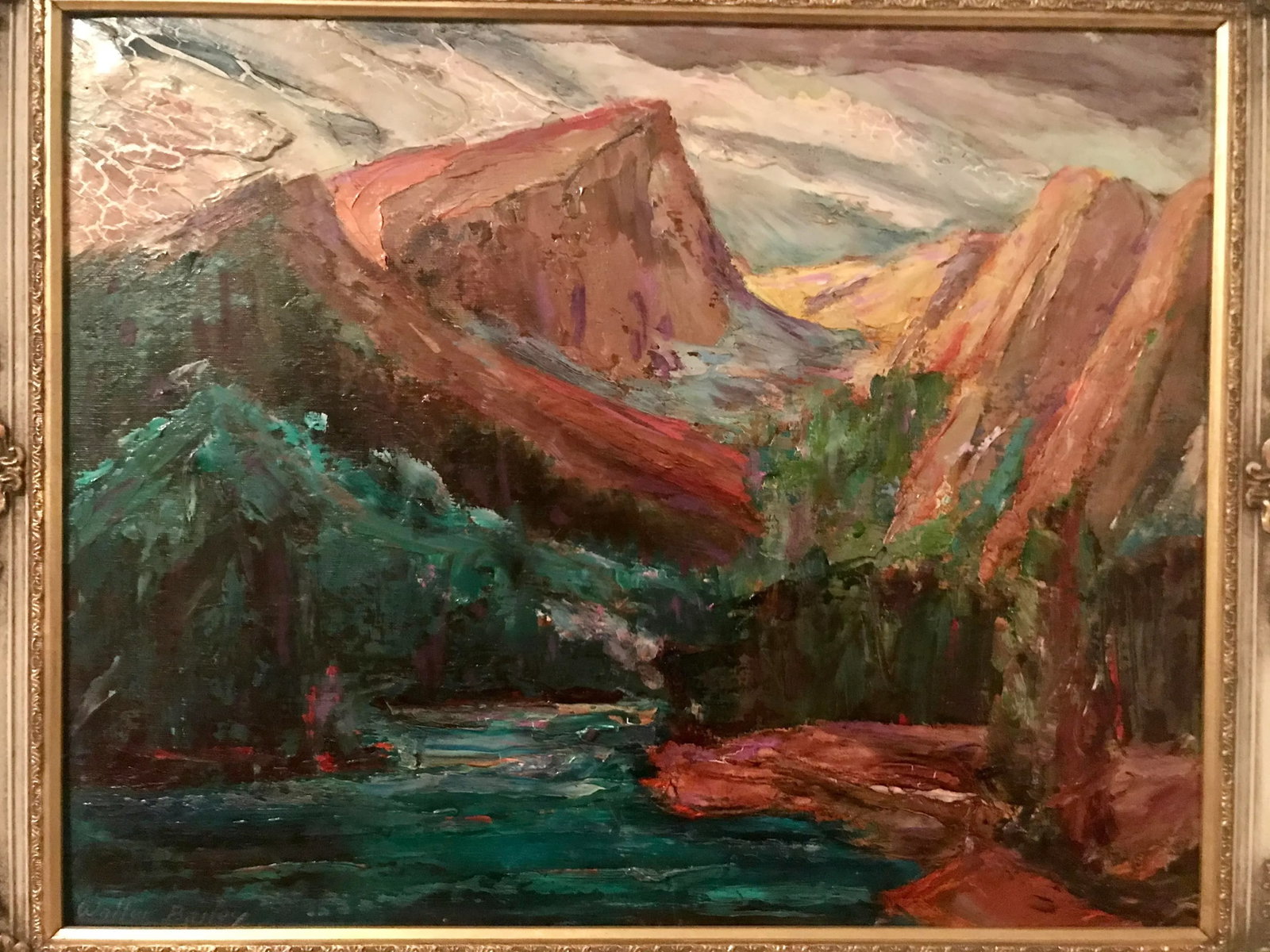 Untitled American Western Landscape Oil Painting by Walter a Bailey - 4