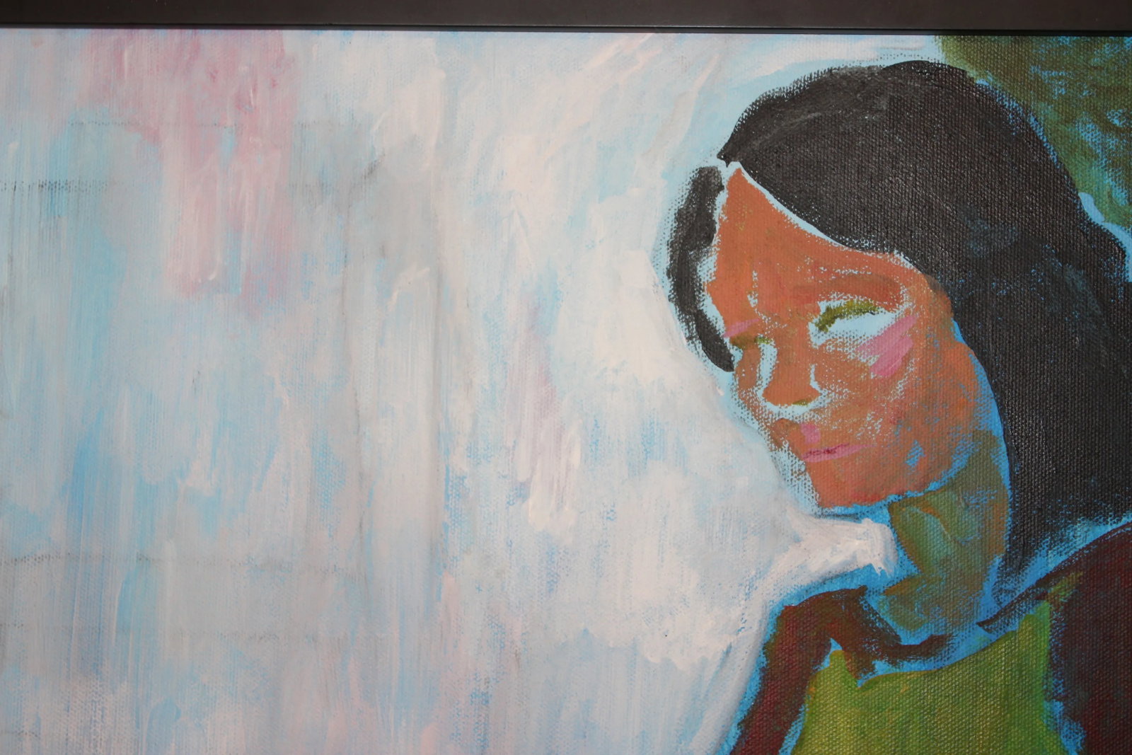 Original Abstract Oil Painting of a Woman, Signed by Artist - 2