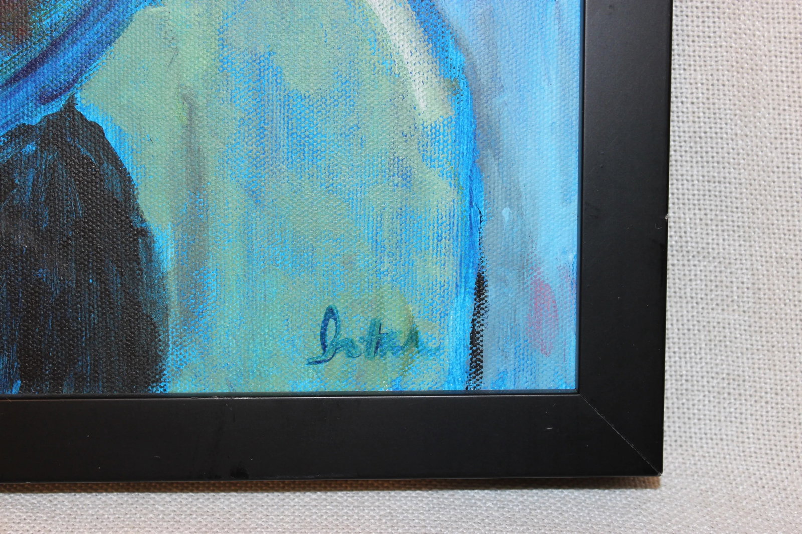 Original Abstract Oil Painting of a Woman, Signed by Artist - 4