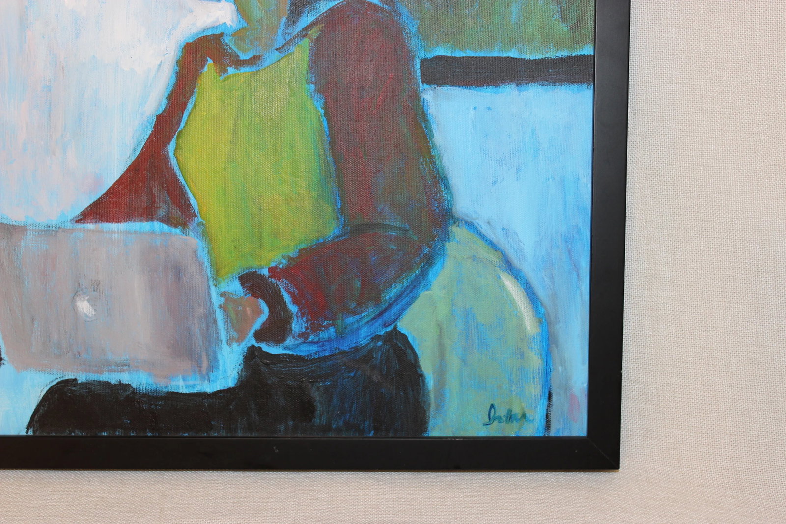 Original Abstract Oil Painting of a Woman, Signed by Artist - 5