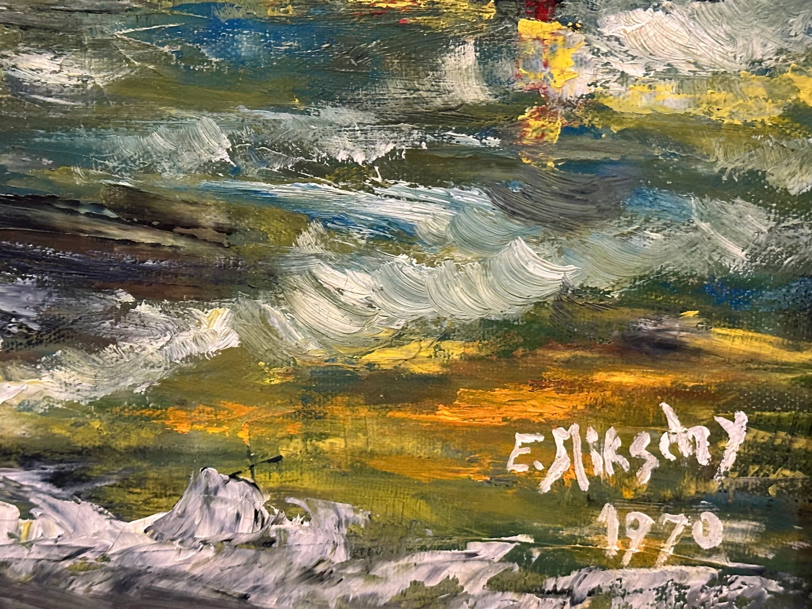 Hong Kong Harbor Original Oil Painting - 7
